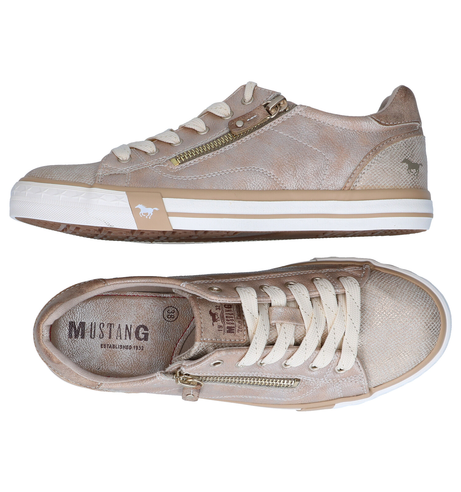 Mustang Gouden Lage Schoenen | TORFS.BE | Gratis verzend en retour