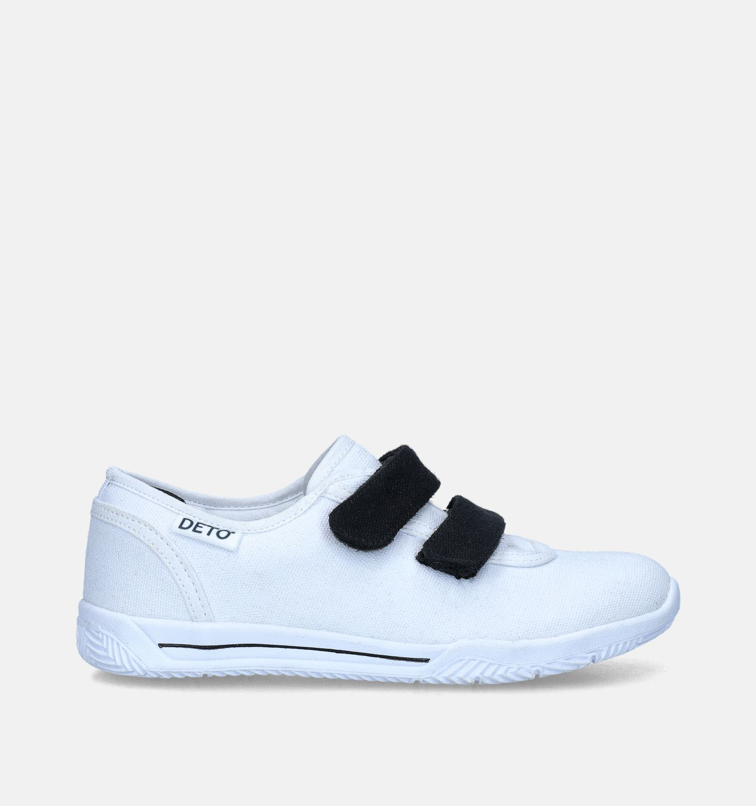Deto Witte Turnpantoffels met Velcro | TORFS.BE | Gratis verzend en retour