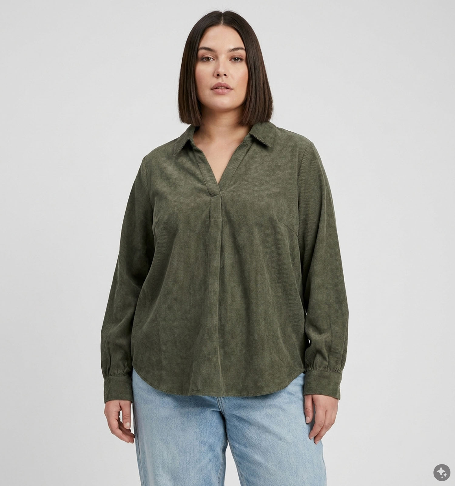 Vero Moda Curve Celly Blouse en Vert foncé