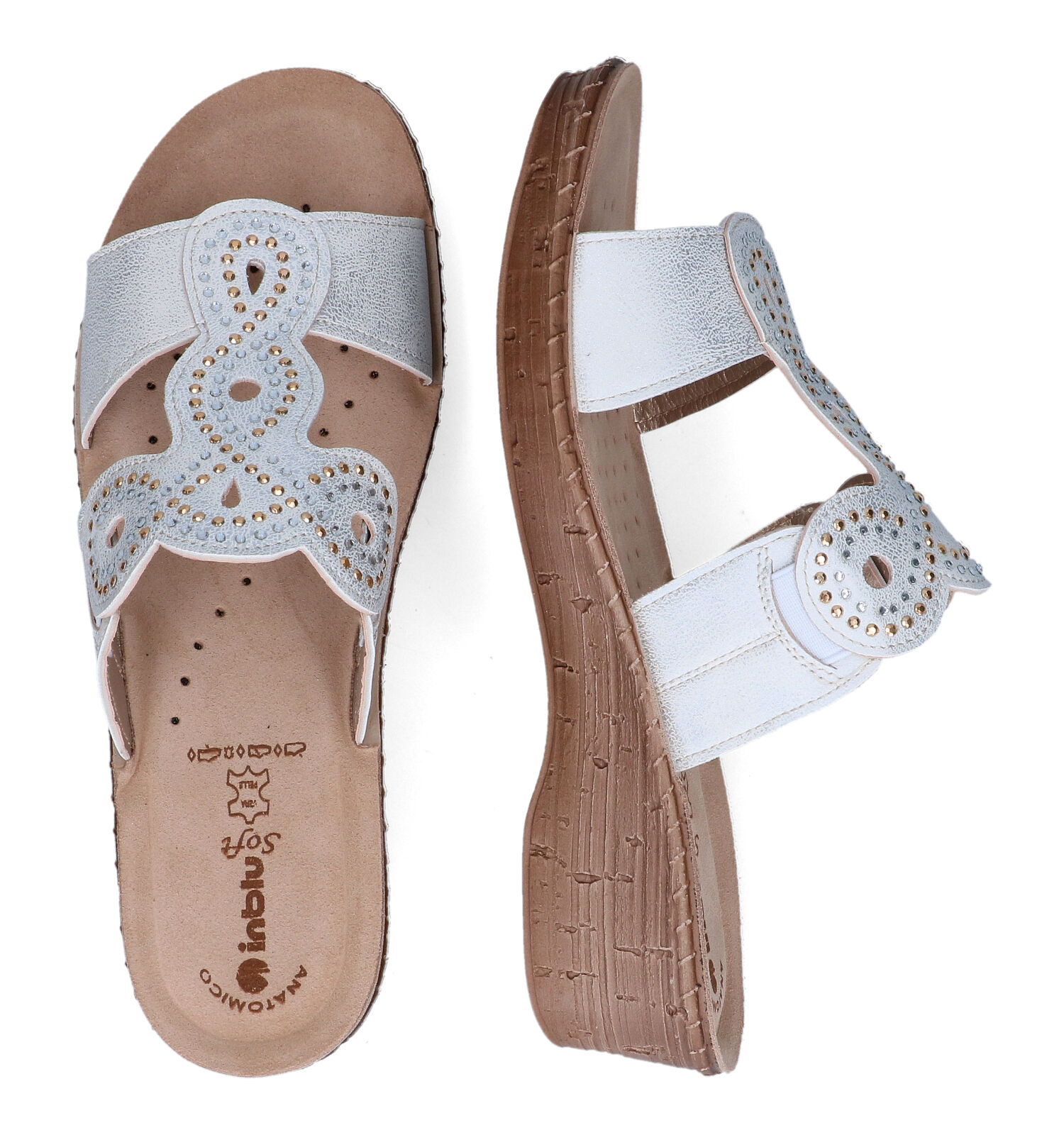 Rusteloos klep schroot Inblu Witte Slippers | Dames Slippers