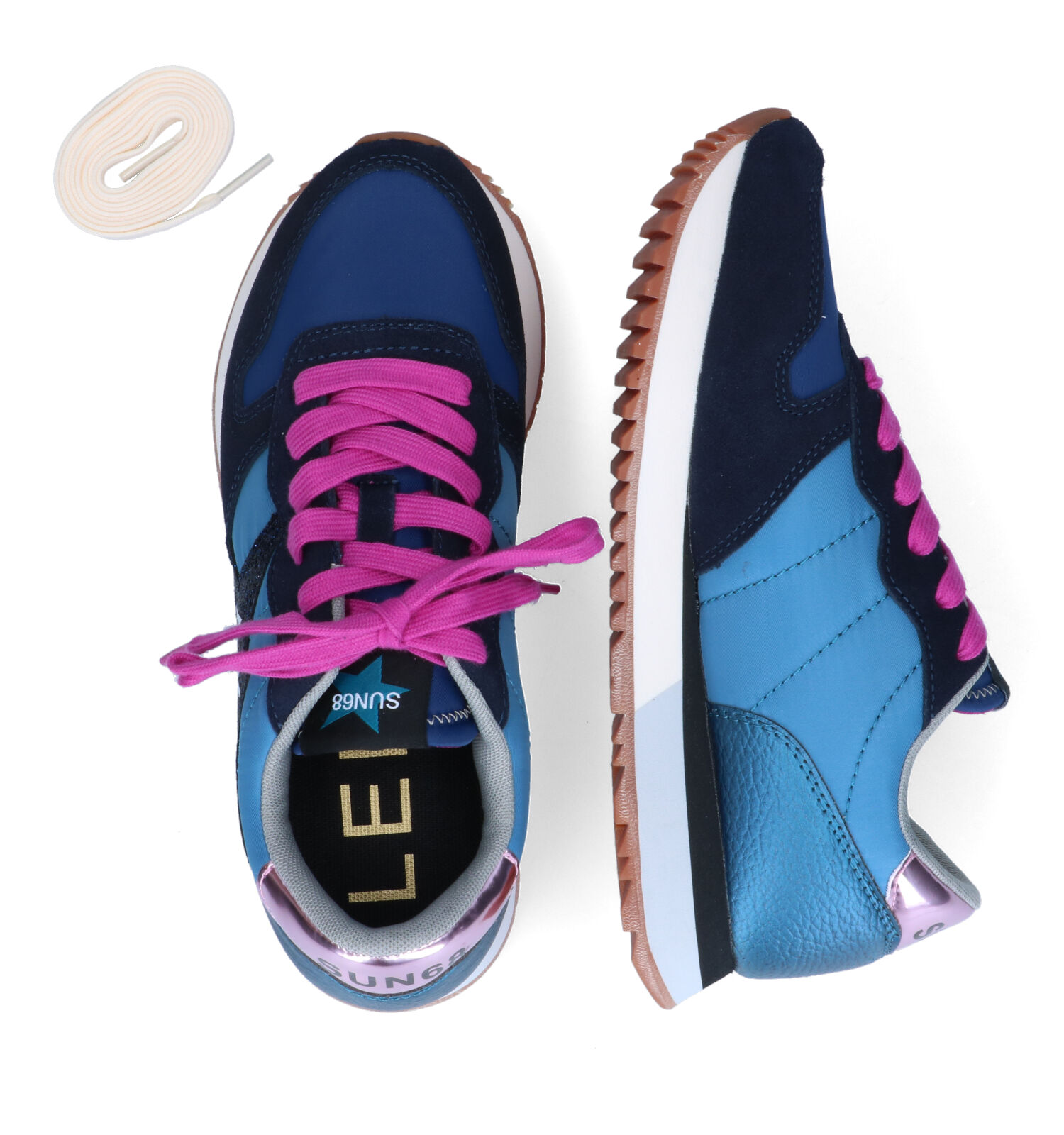 Sun 68 Stargirl Glitter Blauwe Sneakers | TORFS.BE | Gratis verzend en  retour