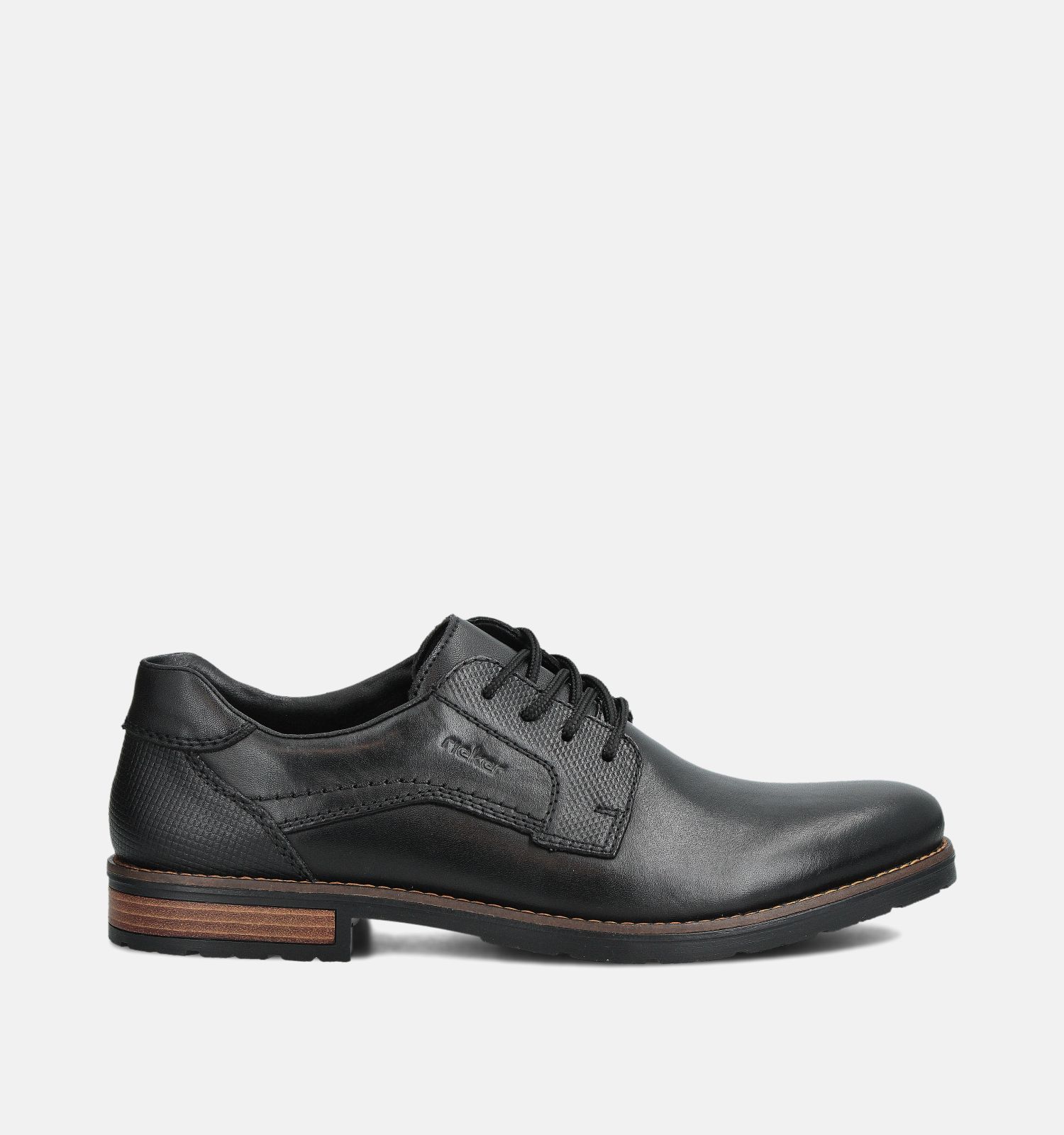 Rieker Zwarte Veterschoenen