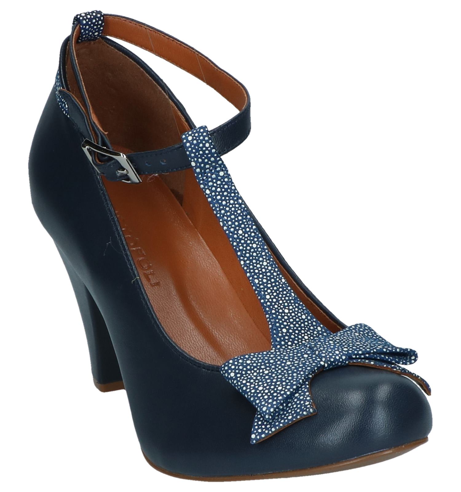 Donkerblauwe Pumps met Bandje Cristófoli July TORFS.BE Gratis