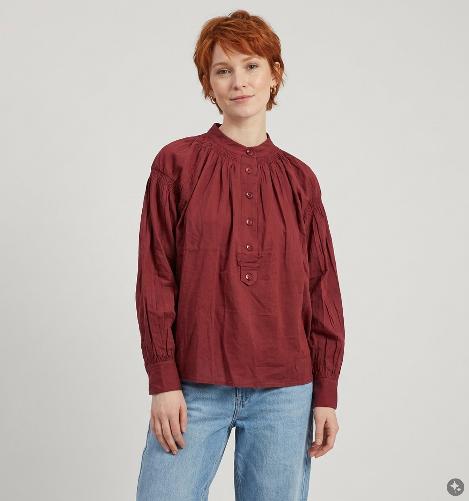 Orfeo Abby Blouse en Bordeaux