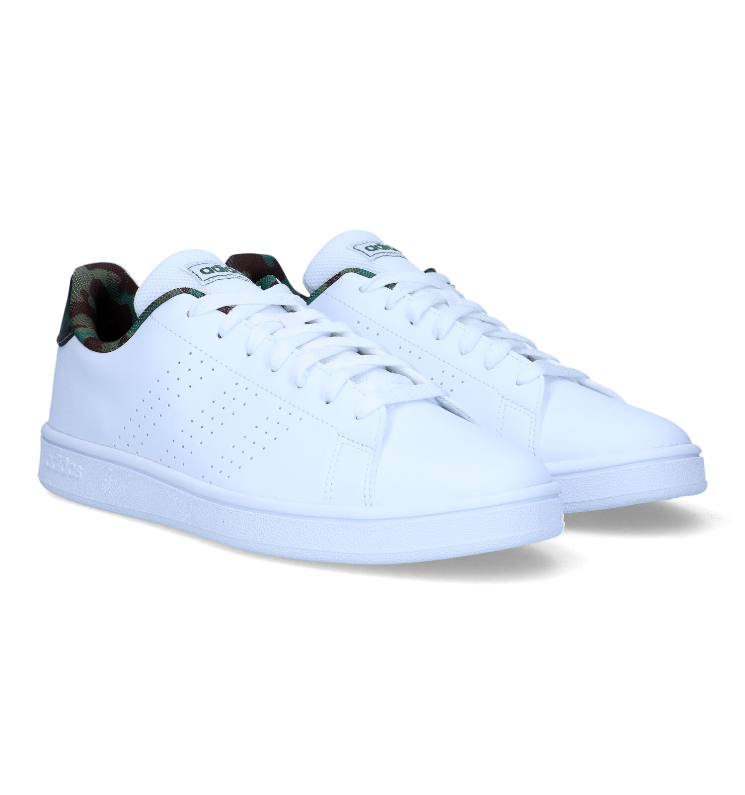 Vuilnisbak achterstalligheid aanraken adidas Advantage Base Witte Sneakers | Heren Sneakers