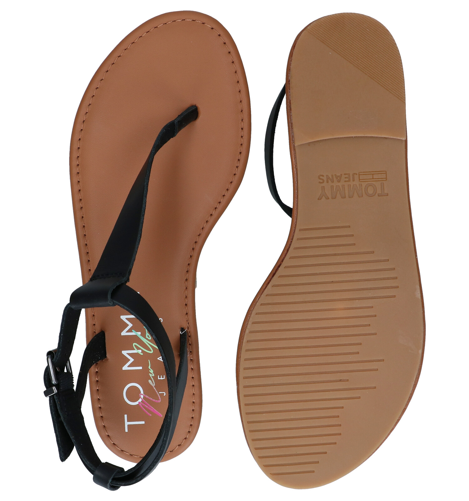 Tommy Hilfiger Essential Zwarte Sandalen | TORFS.BE | Gratis verzend en  retour