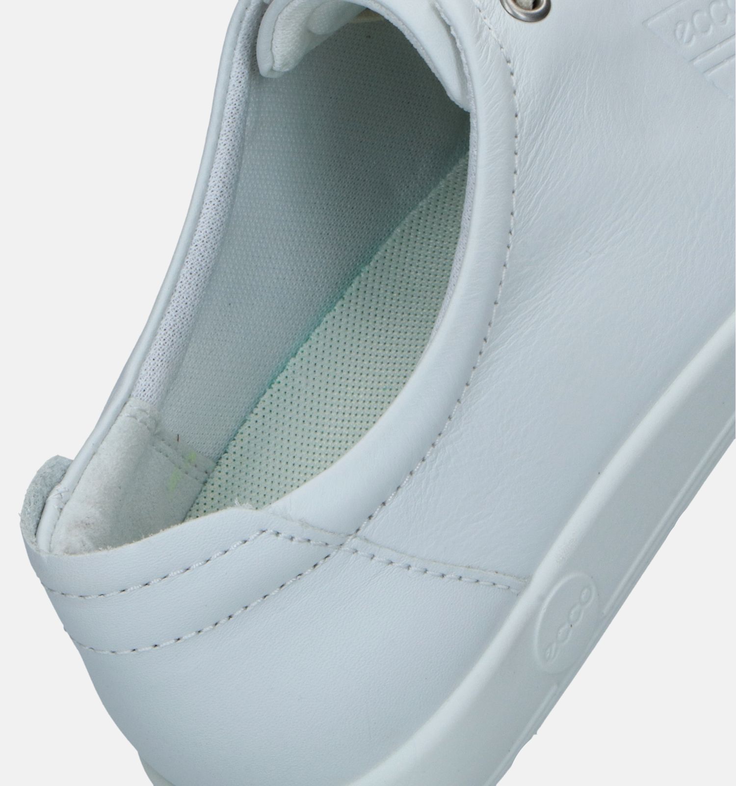Pelmel nietig Buitengewoon ECCO Soft 2.0 Witte Veterschoenen | Dames Lage schoenen