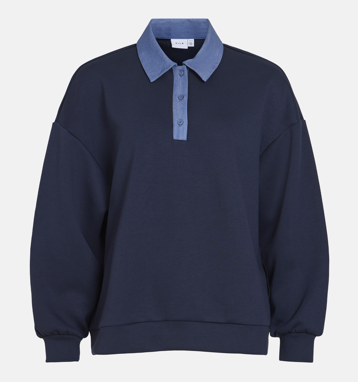 Vila Sif Sweatshirt en Bleu foncé