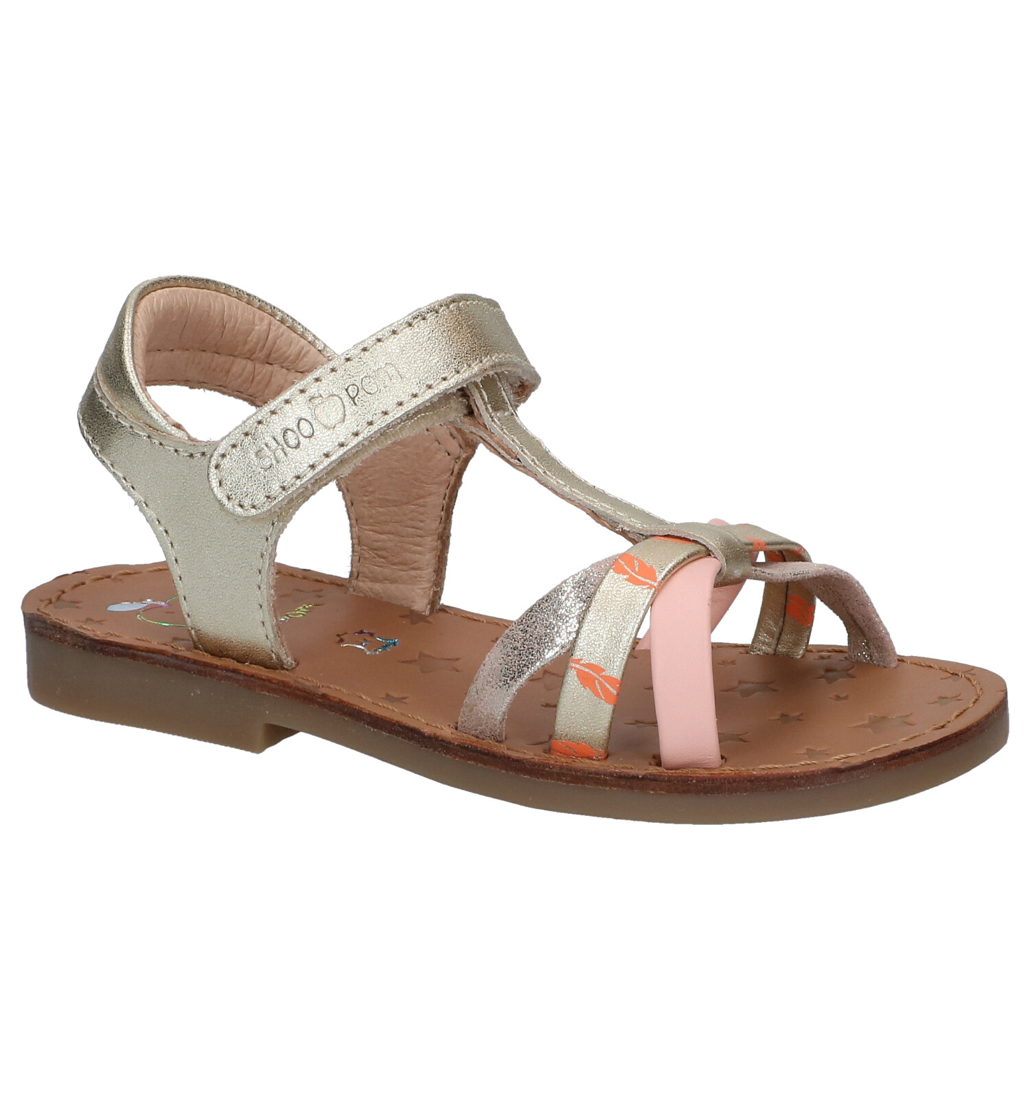 Shoo Pom Happy Salome Gouden Sandalen Meisjes Sandalen Online
