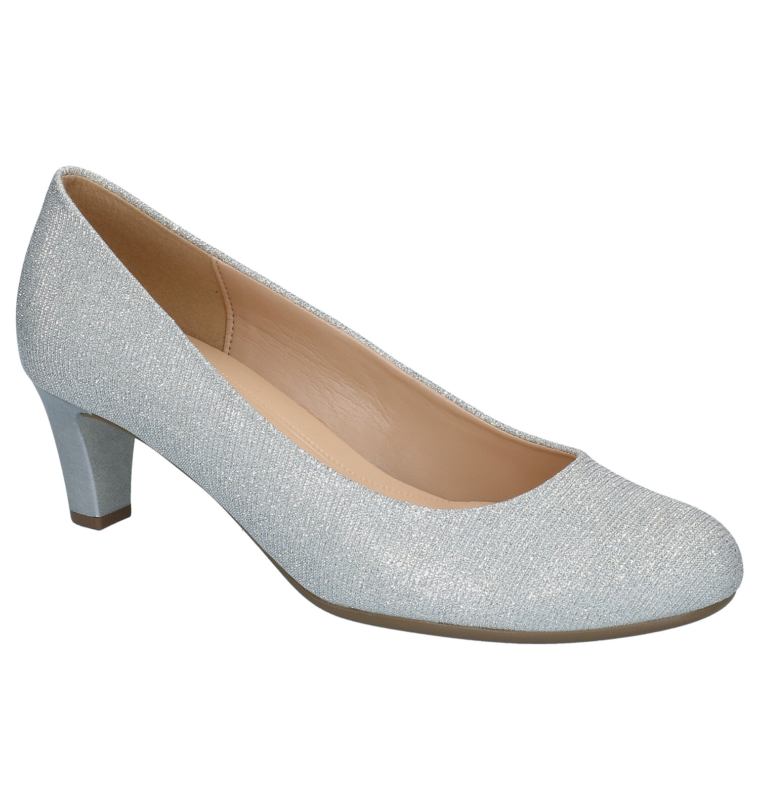 Zweet stuiten op West Gabor Soft & Smart Zilveren Pumps | Dames Pumps