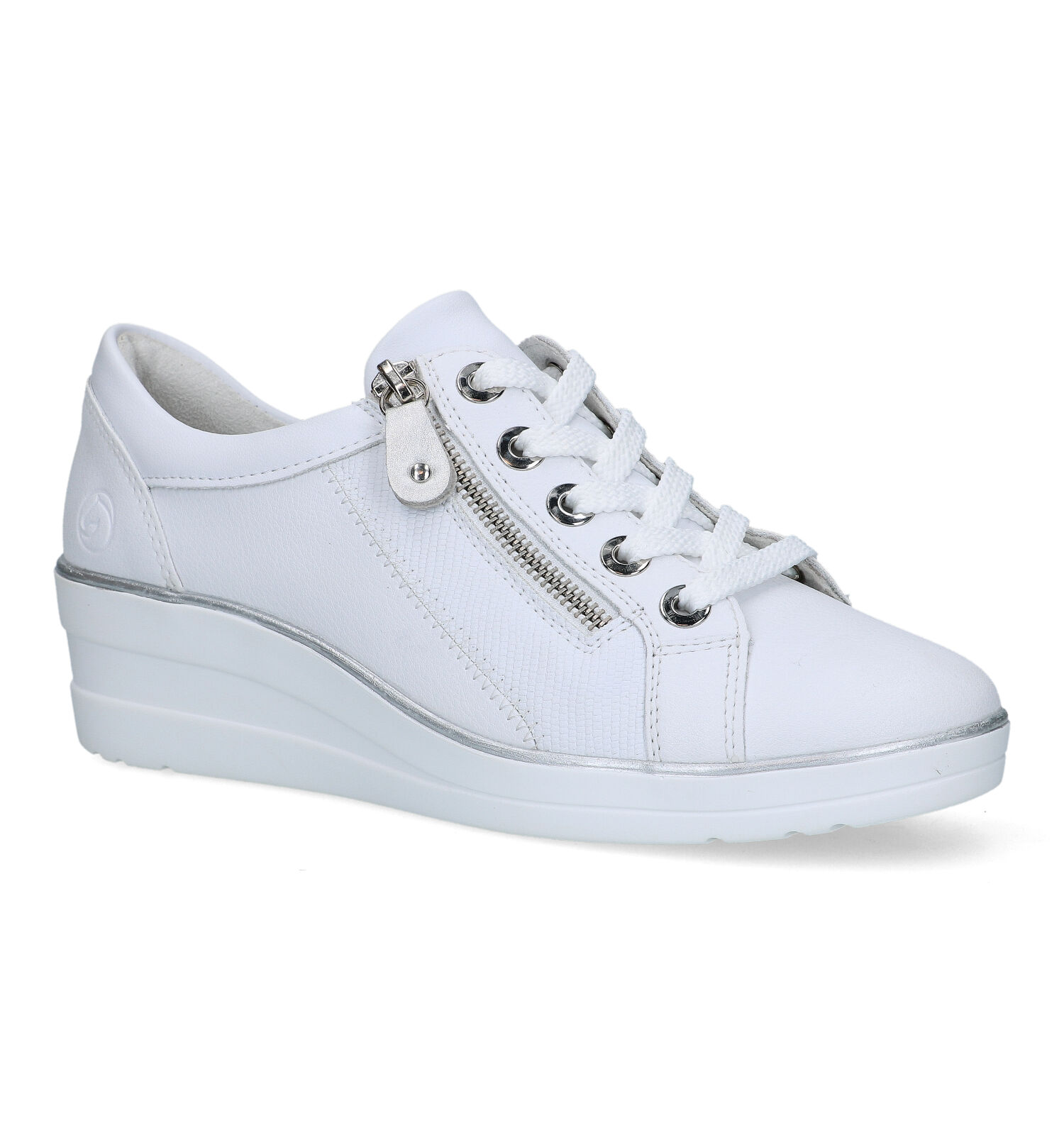 Remonte - Lage sneakers voor dames - Zwart