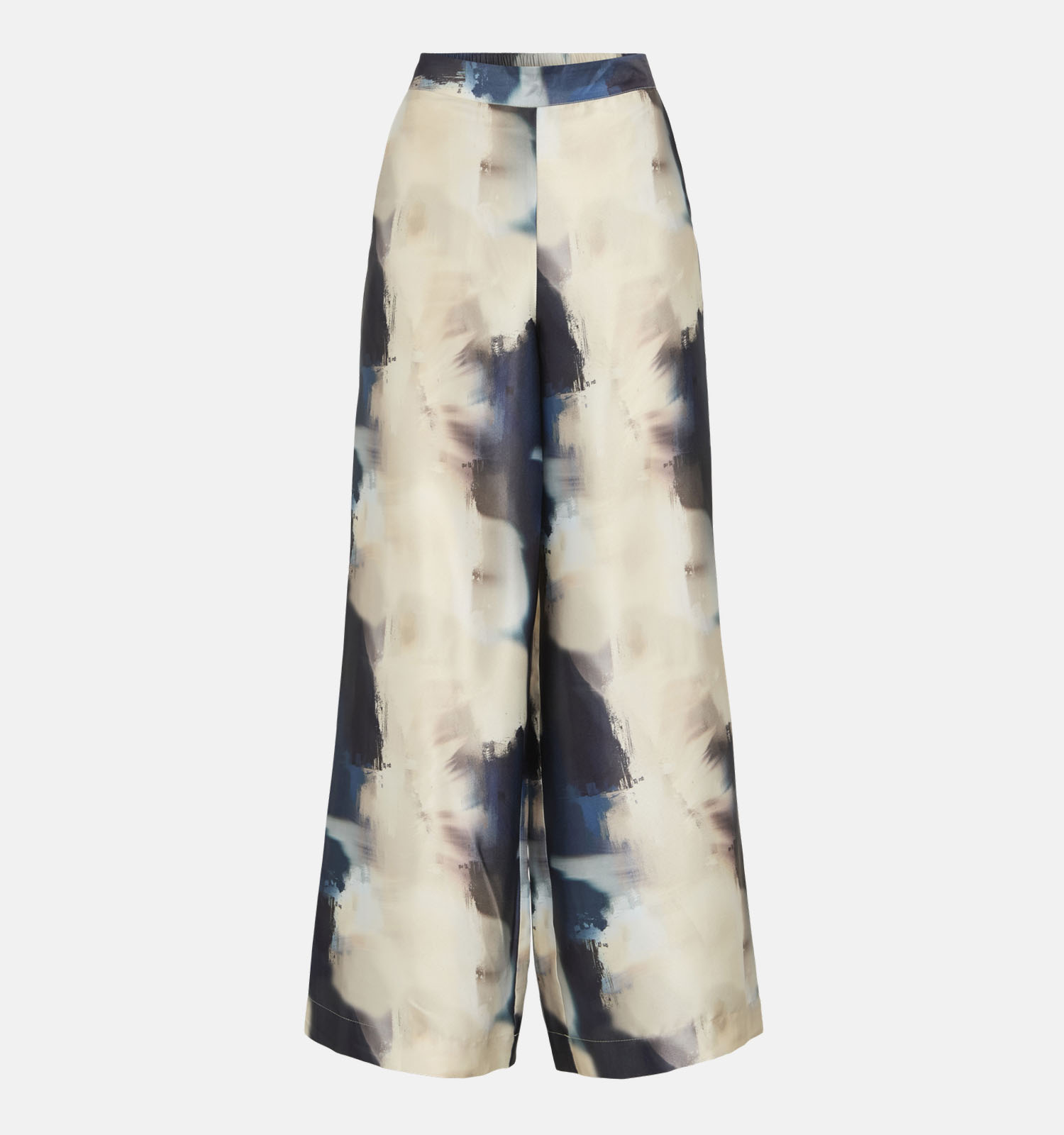 Vila Salta Blauwe/Beige Broek