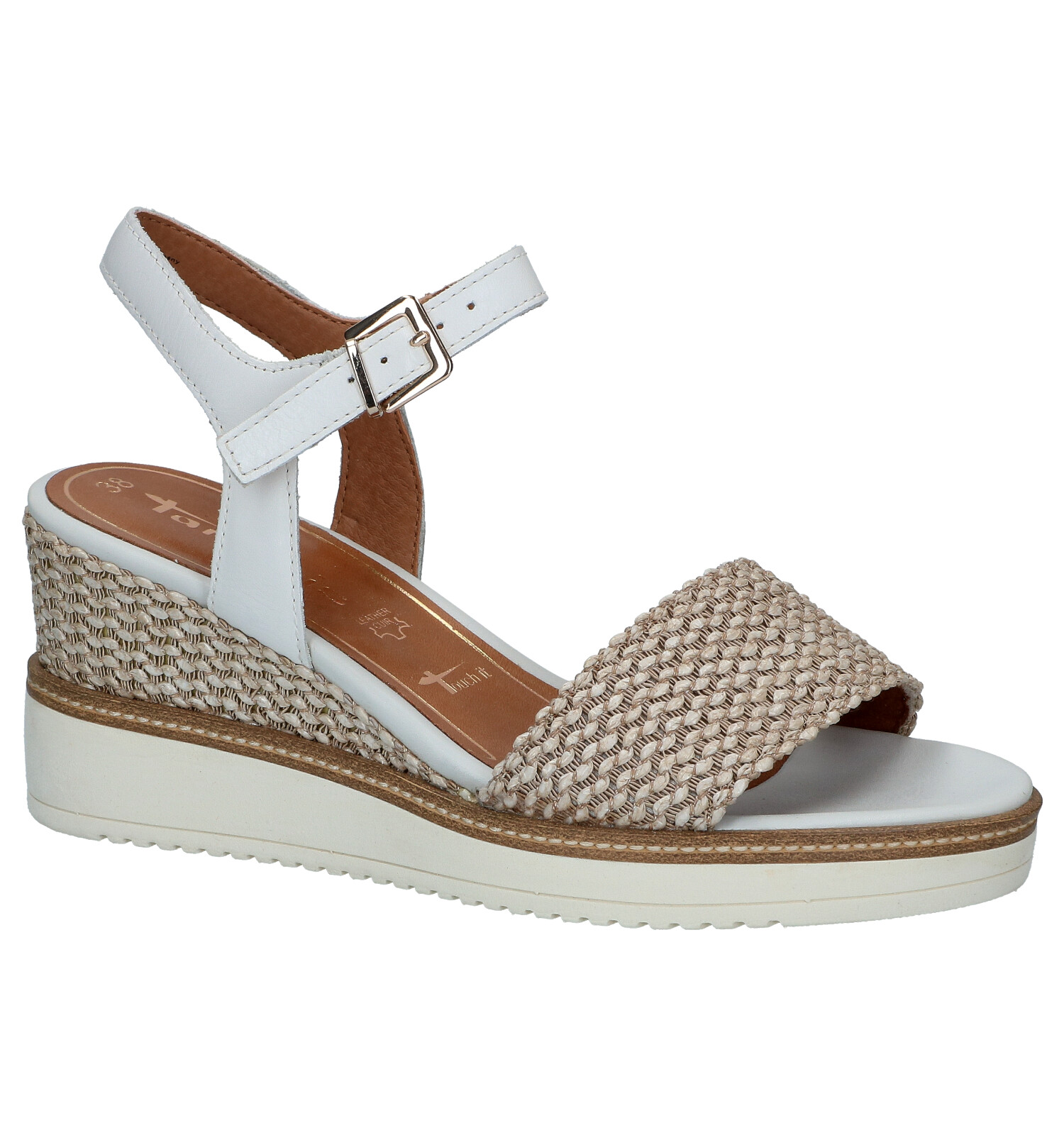 Tamaris Touch it Witte Sandalen | TORFS.BE | Gratis verzend en retour