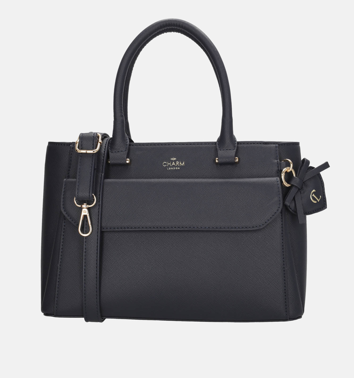 Charm London Cambridge Grote Handtas Donkerblauw