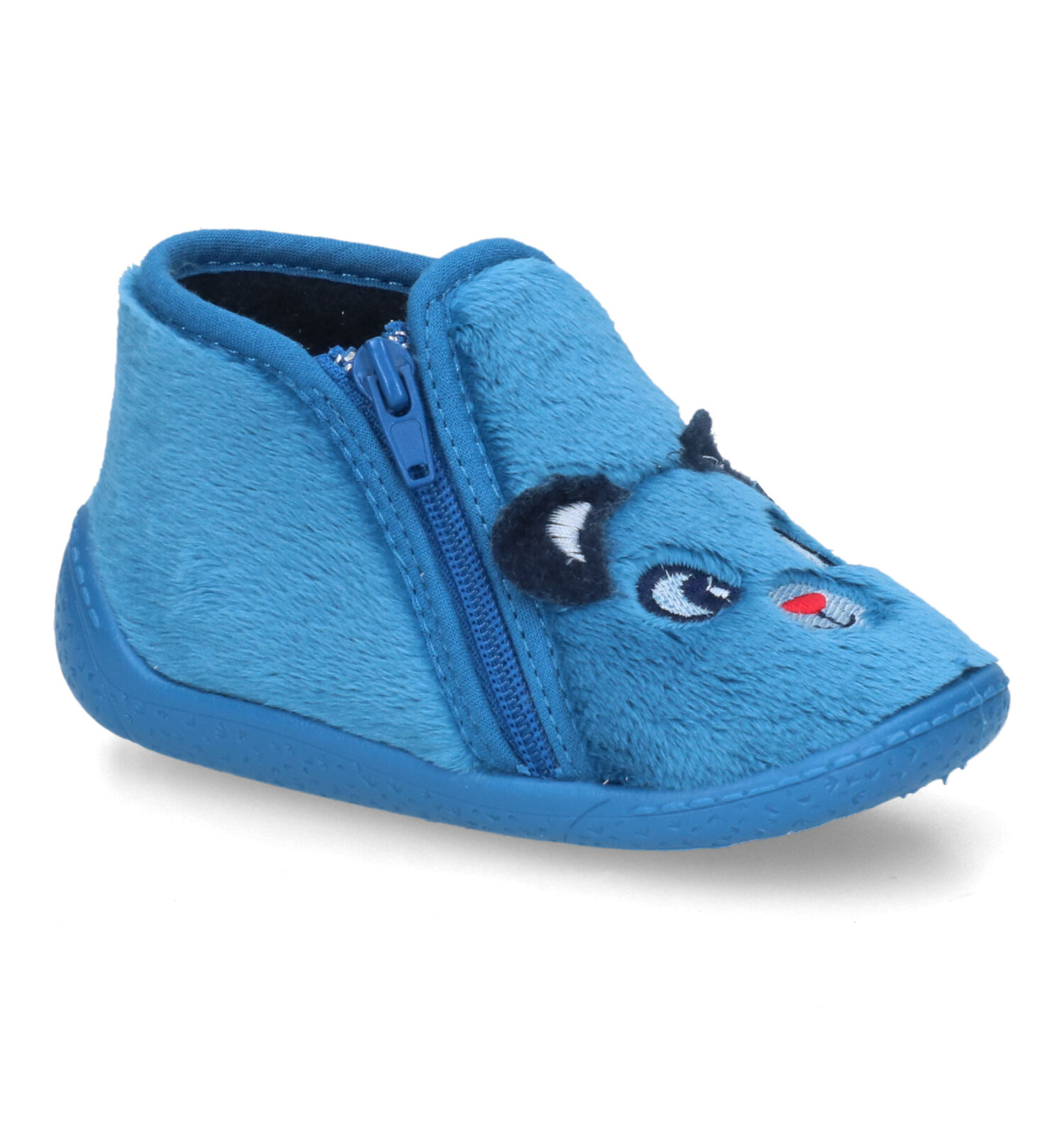 Chicco Pantoufles Tolom Mixte Enfant Bleu Avec Dinosaures - Taille 19, Confort Et Flexibilité