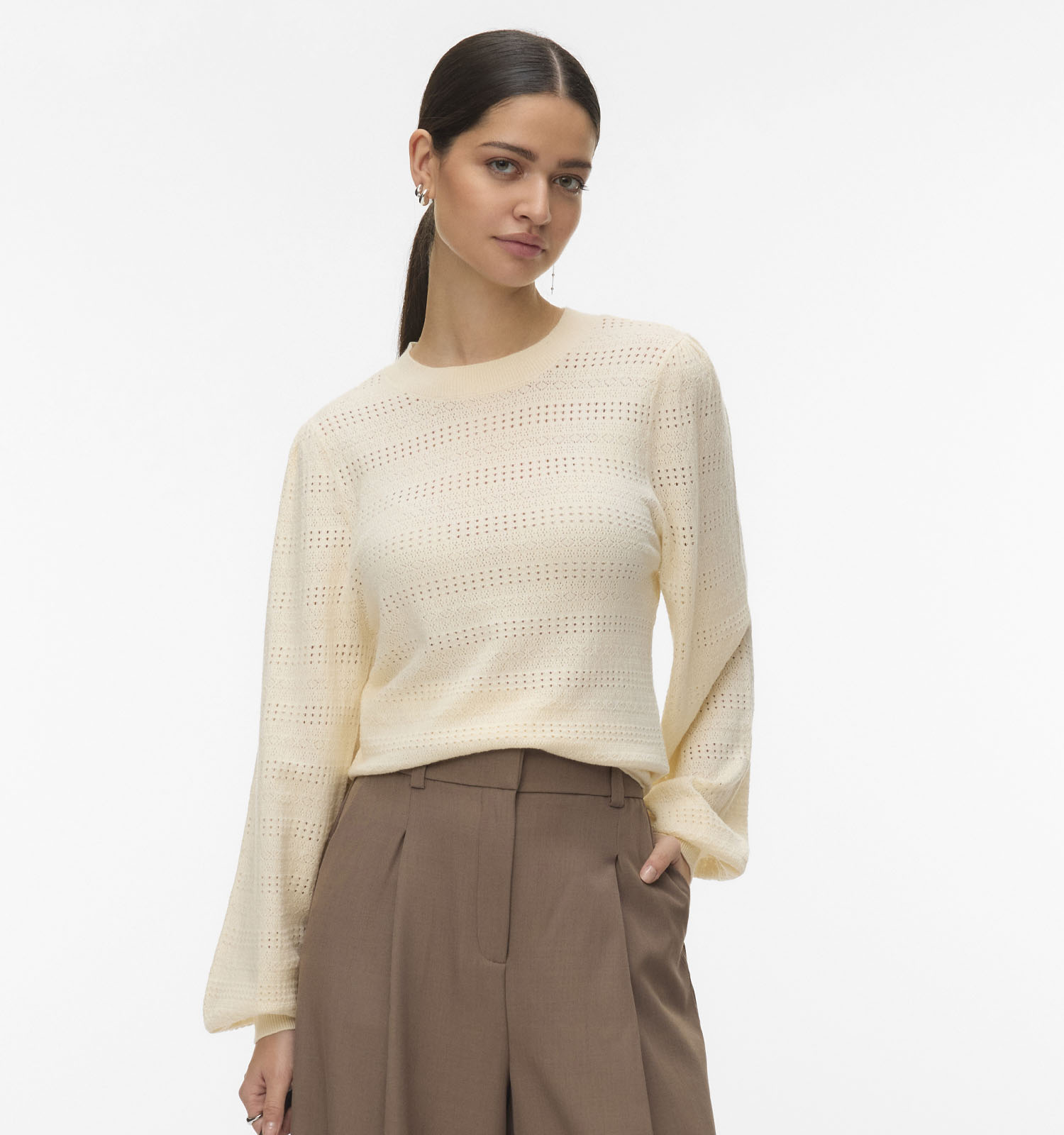 Vero Moda Limone Lichtbeige Pull