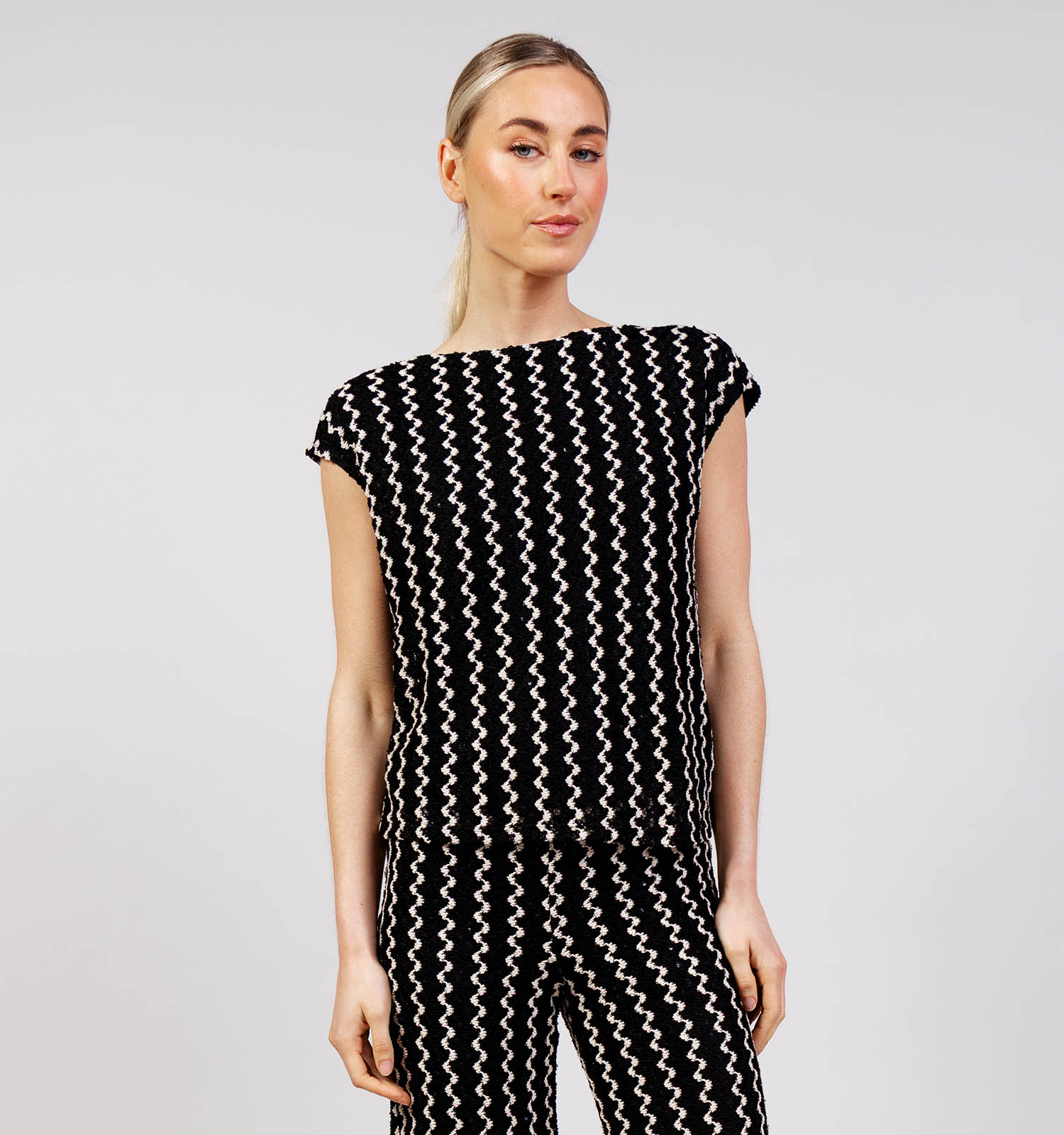 Vila Ellen T-shirt en Noir