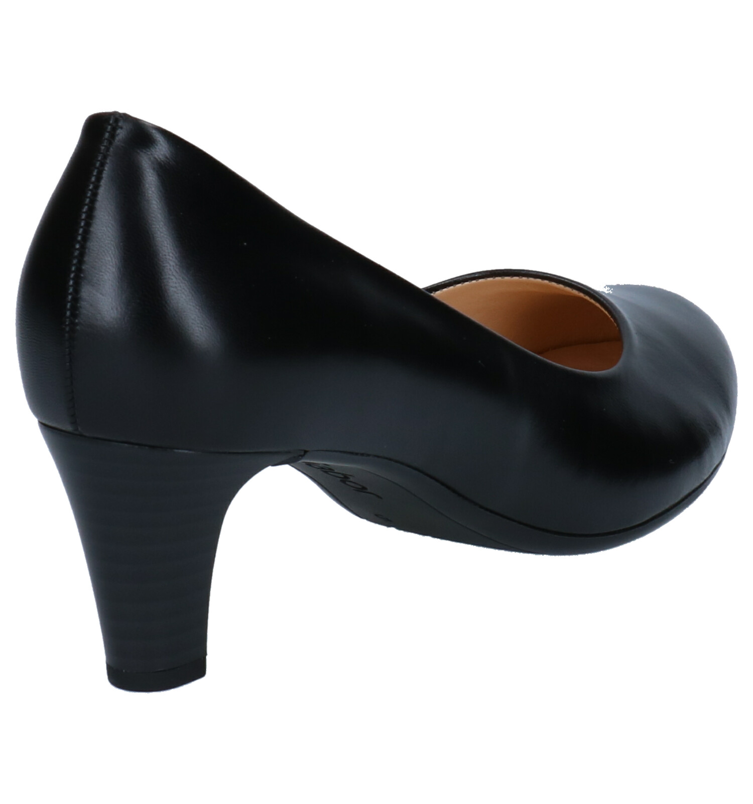 Escarpins Classiques Femme Gabor - Talon Block 3 Cm, Textile, Intérieur Cuir (Noir)