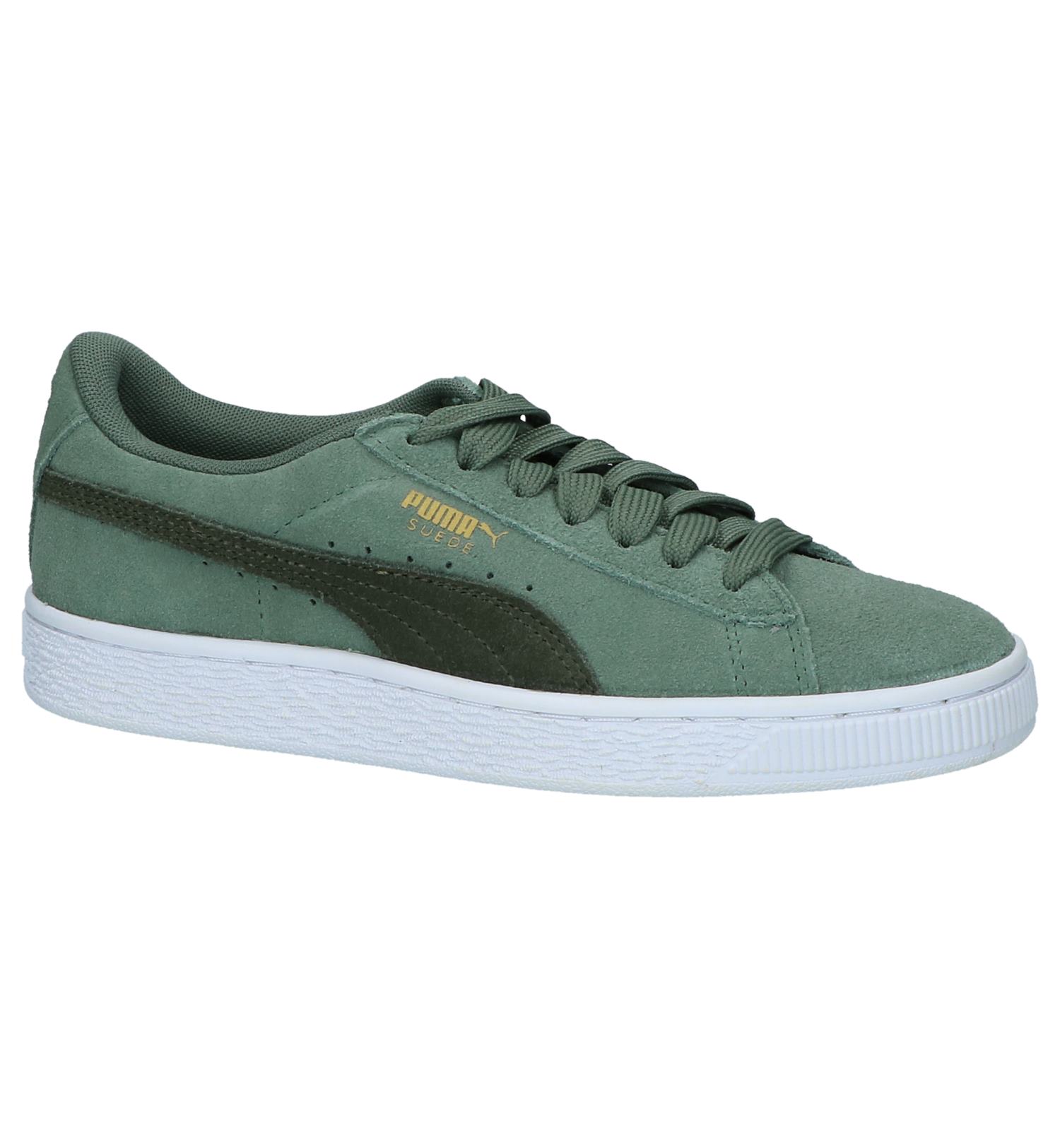 puma suede vert menthe