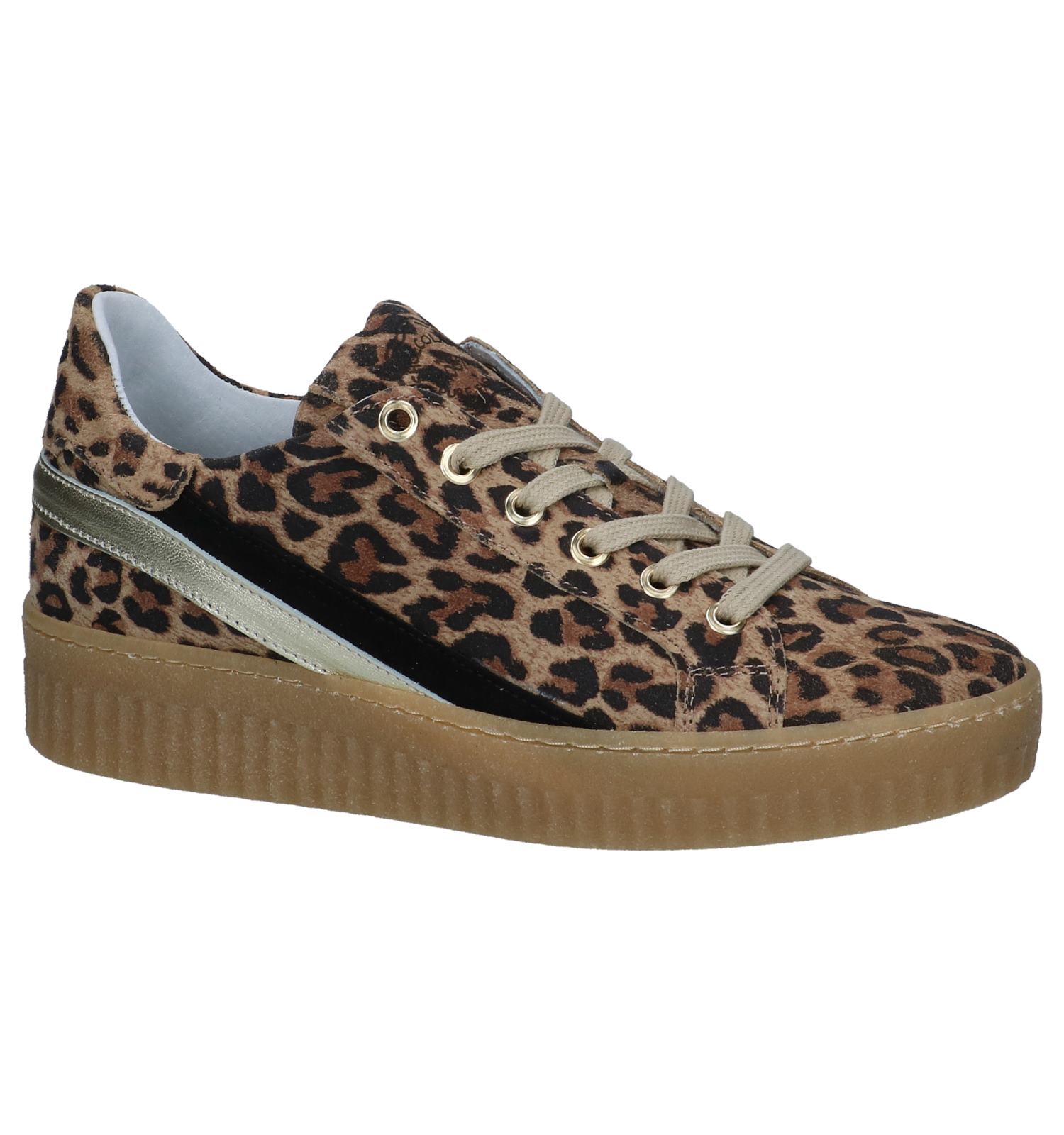 Ongebruikt Bruine Shoecolate Sneakers met Luipaardprint | TORFS.BE | Gratis RN-83