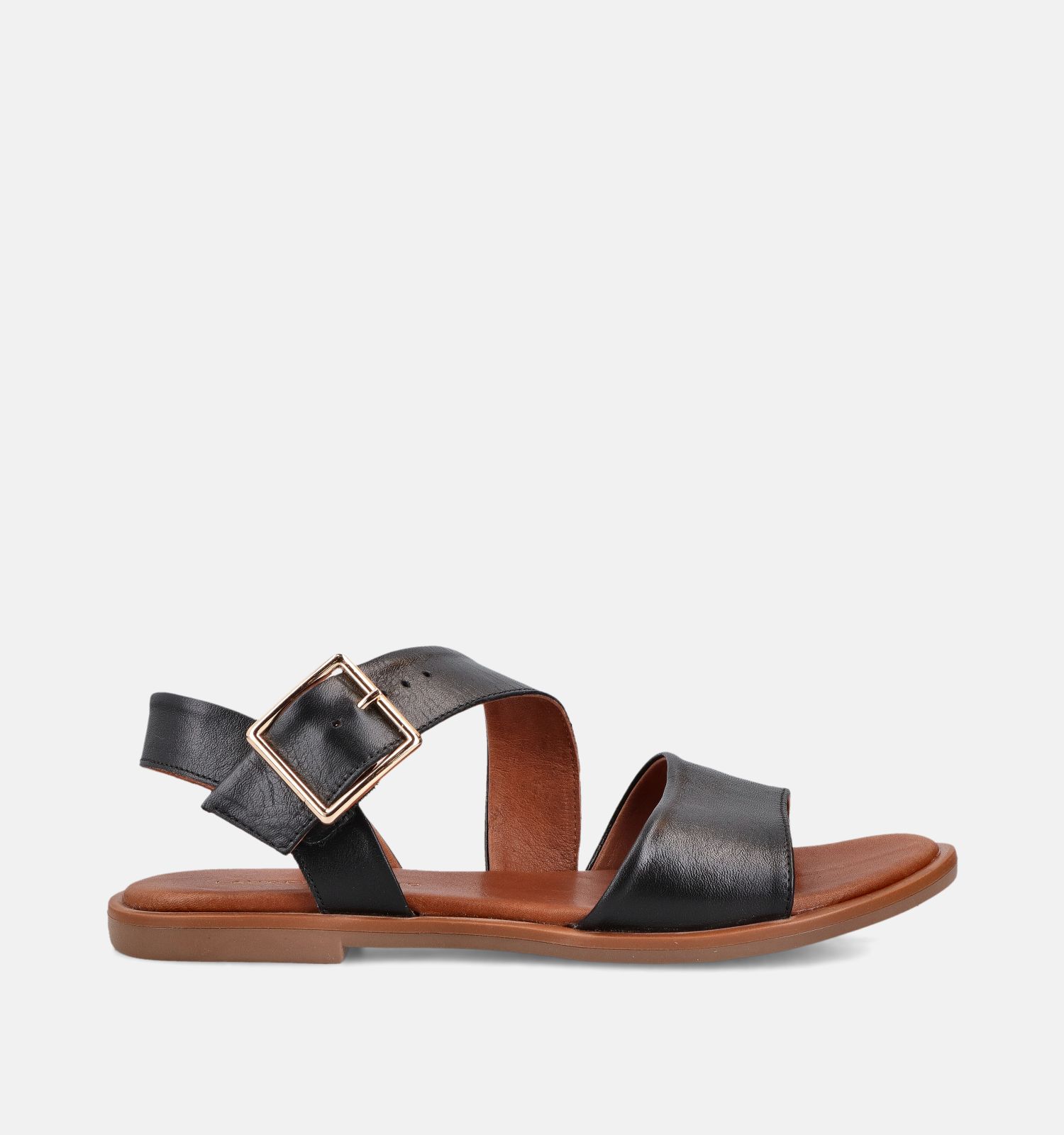 Laurent David Sandales plates en Noir