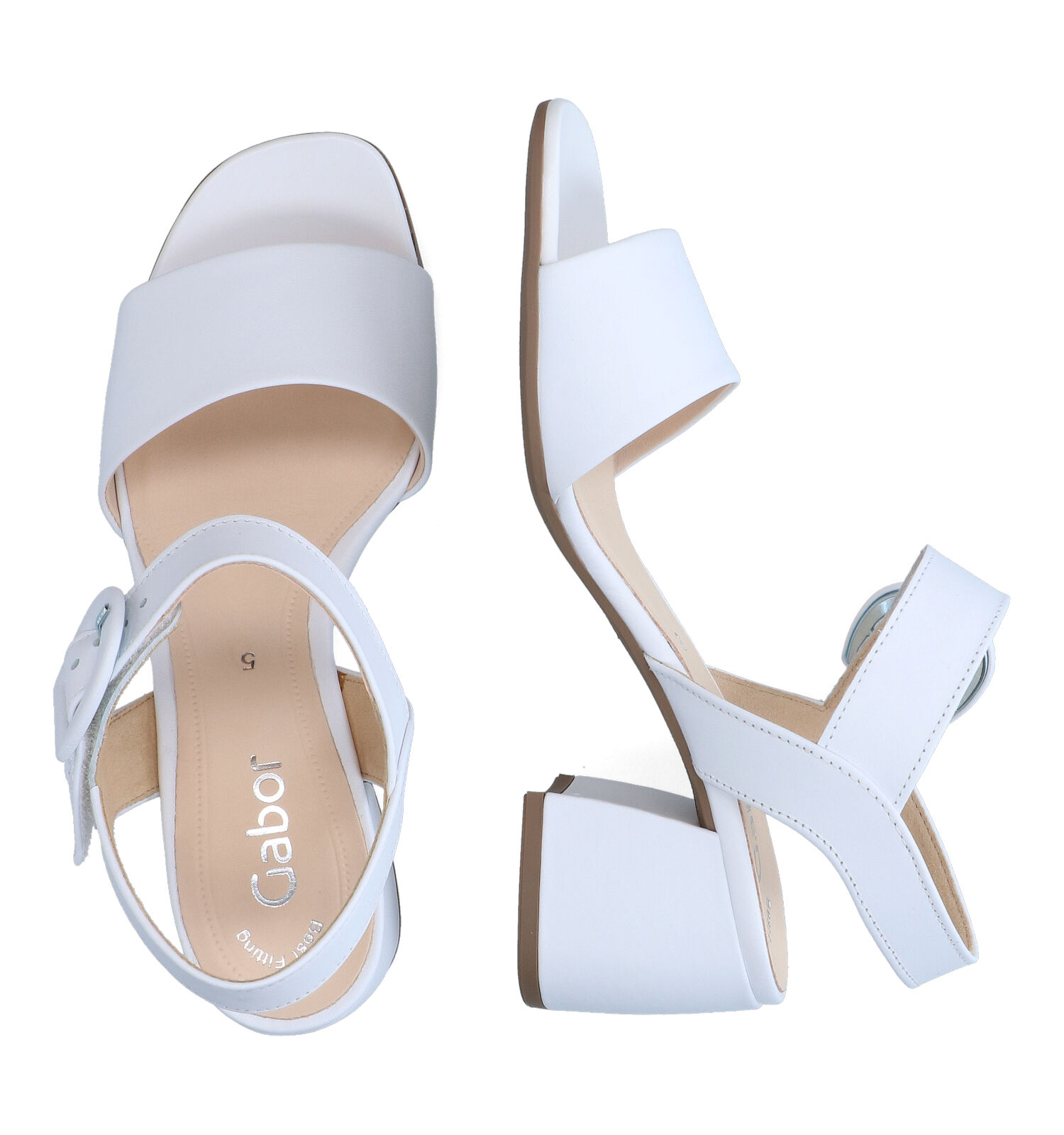 Gabor Best Fitting Witte Sandalen | TORFS.BE | Gratis verzend en retour