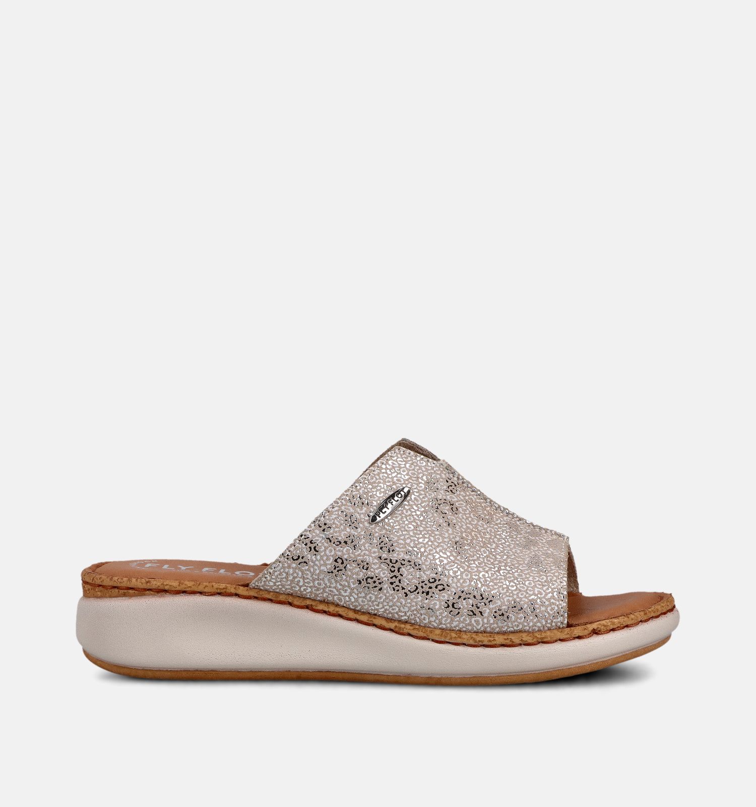 Fly Flot Nu-pieds en Beige/Or