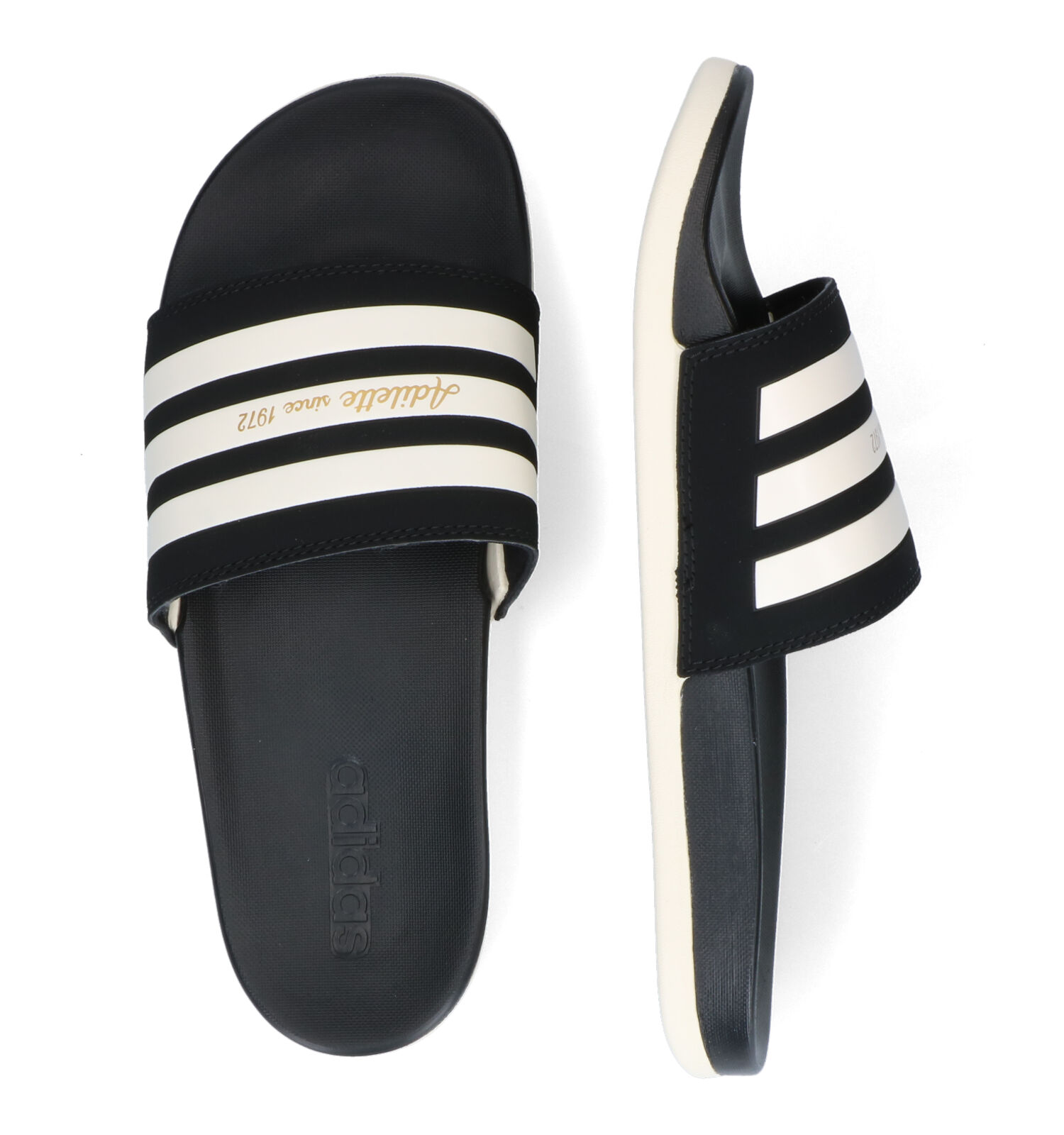 Versnellen Slang Millimeter adidas Adilette Comfort Zwarte Slippers | TORFS.BE | Gratis verzend en  retour