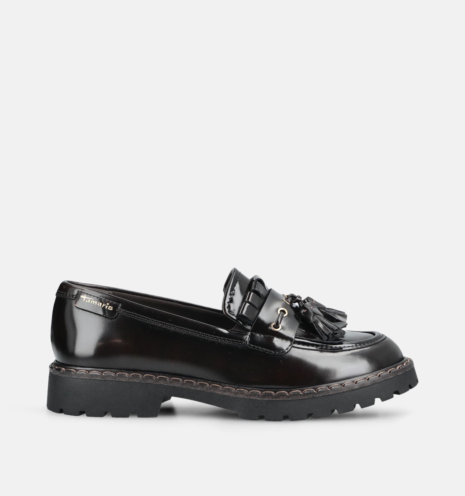 Tamaris Chaussures plates en Brun foncé