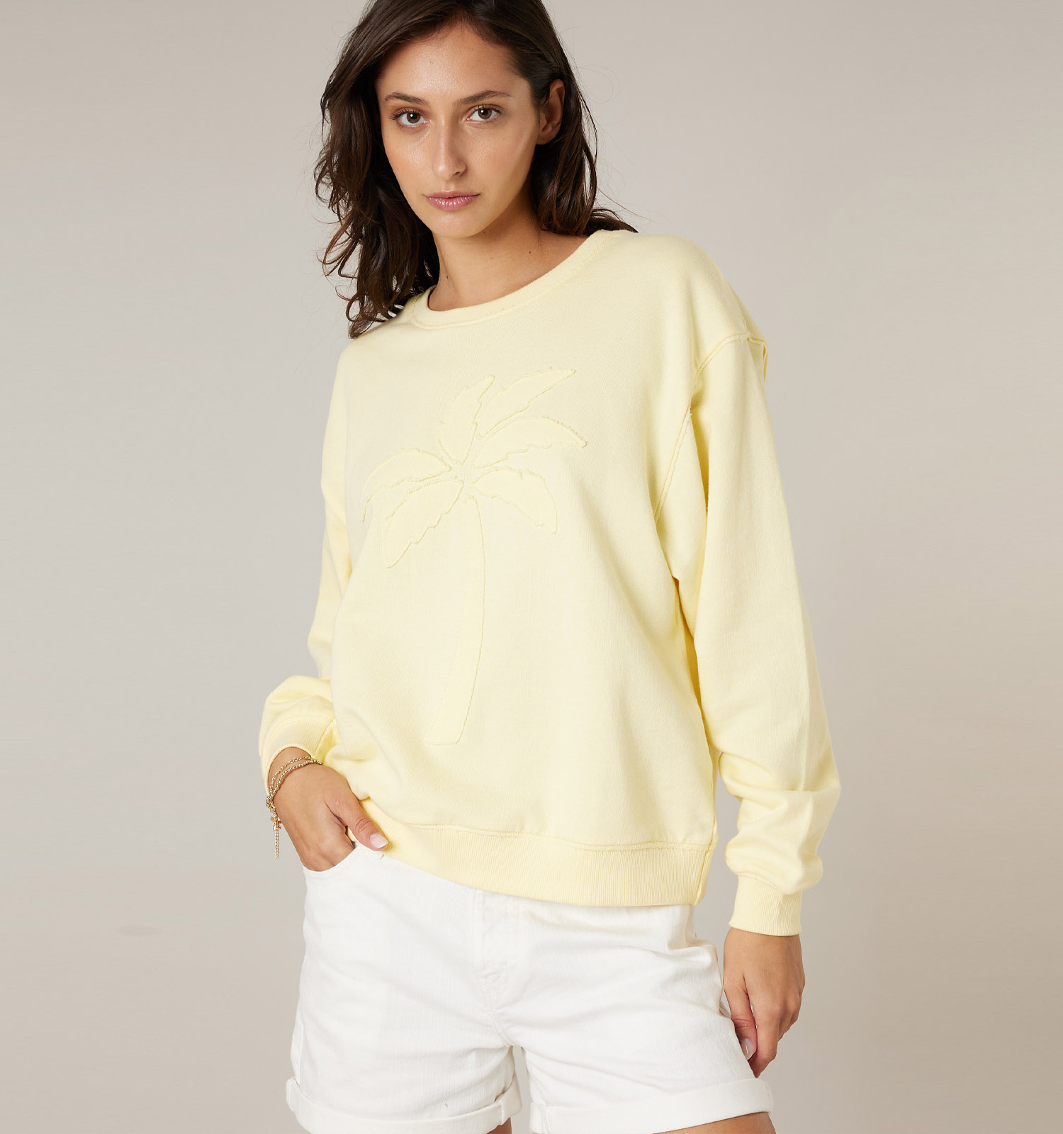Deeluxe Original Teana Sweatshirt en Jaune
