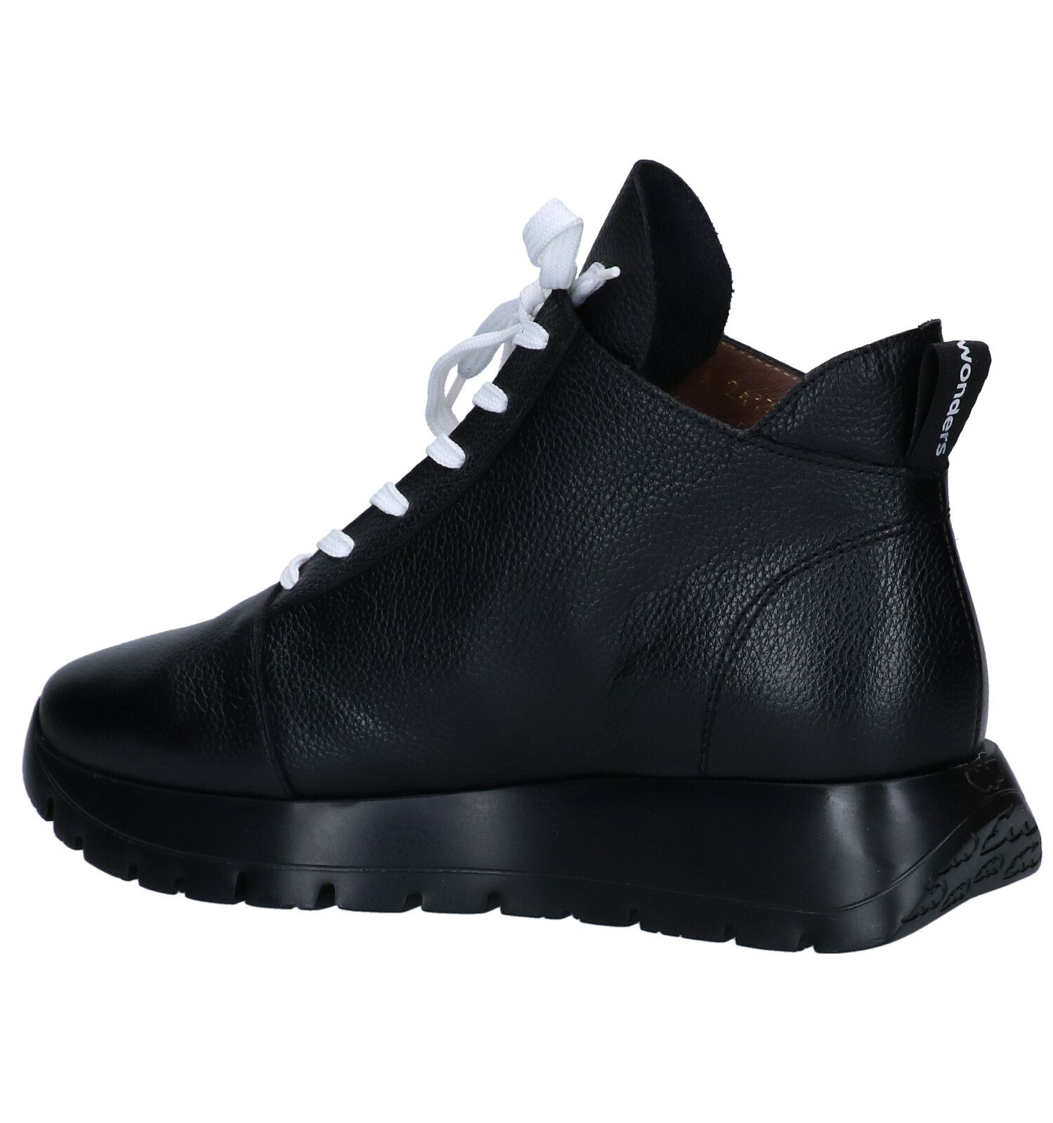 Wonders Zwarte Hoge Veterschoenen - Promotie bij Torfs