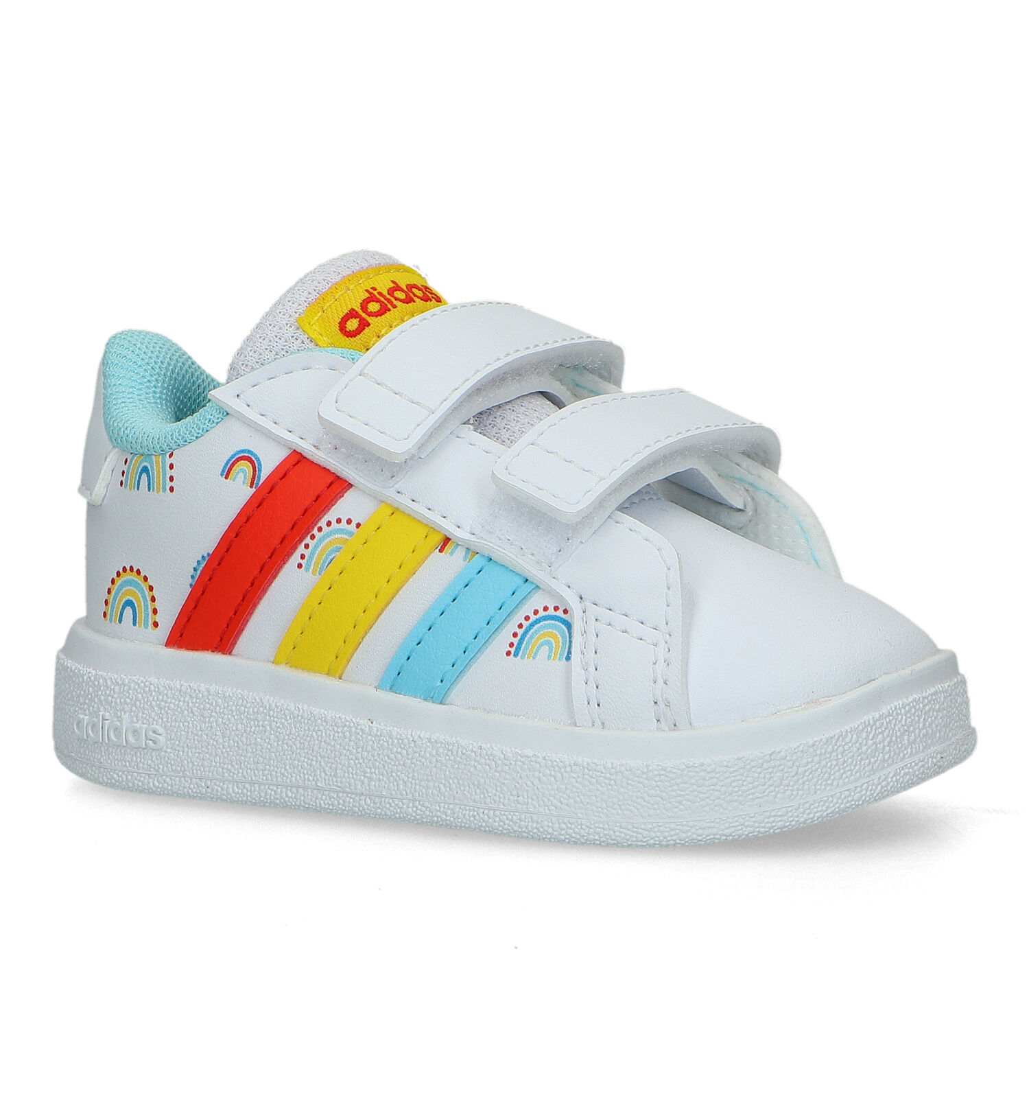 Auckland Kwelling Teken een foto adidas Grand Court 2.0 Witte Sneakers | Jongens,Meisjes Babyschoenen