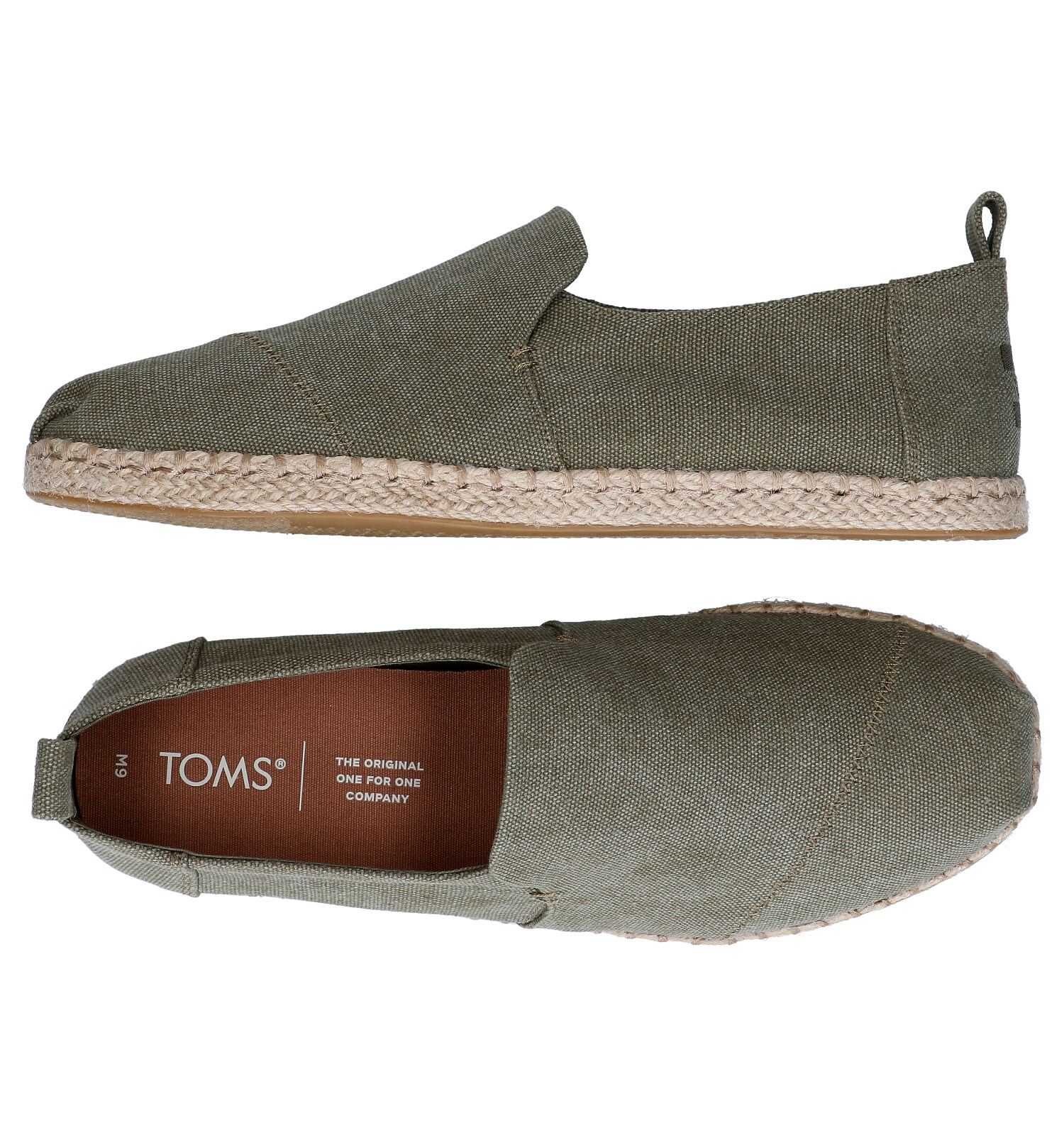 Toms Alpargata Kaki Espadrilles Heren Lage schoenen