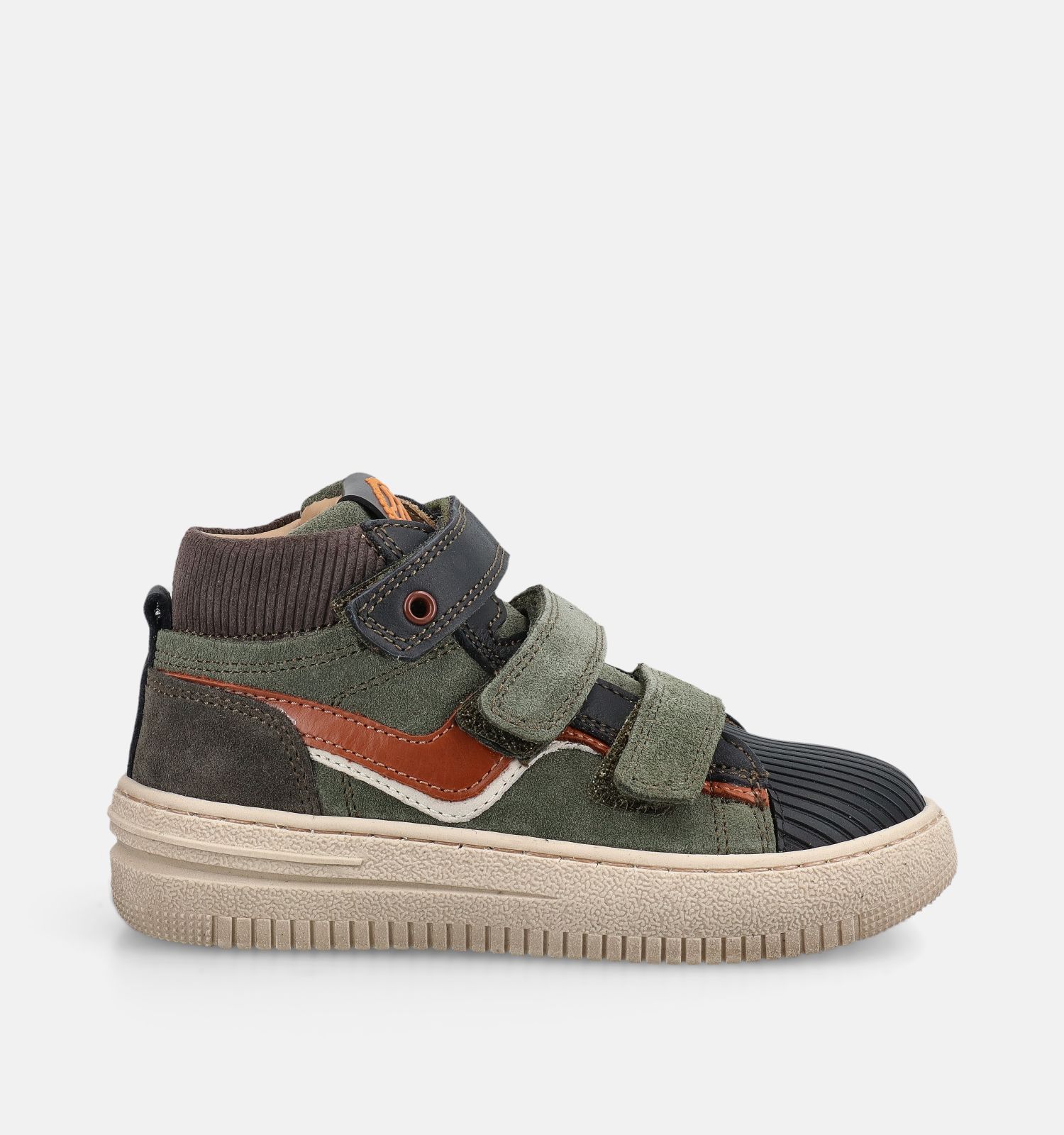 STONES and BONES Munch Groene Hoge Sneakers