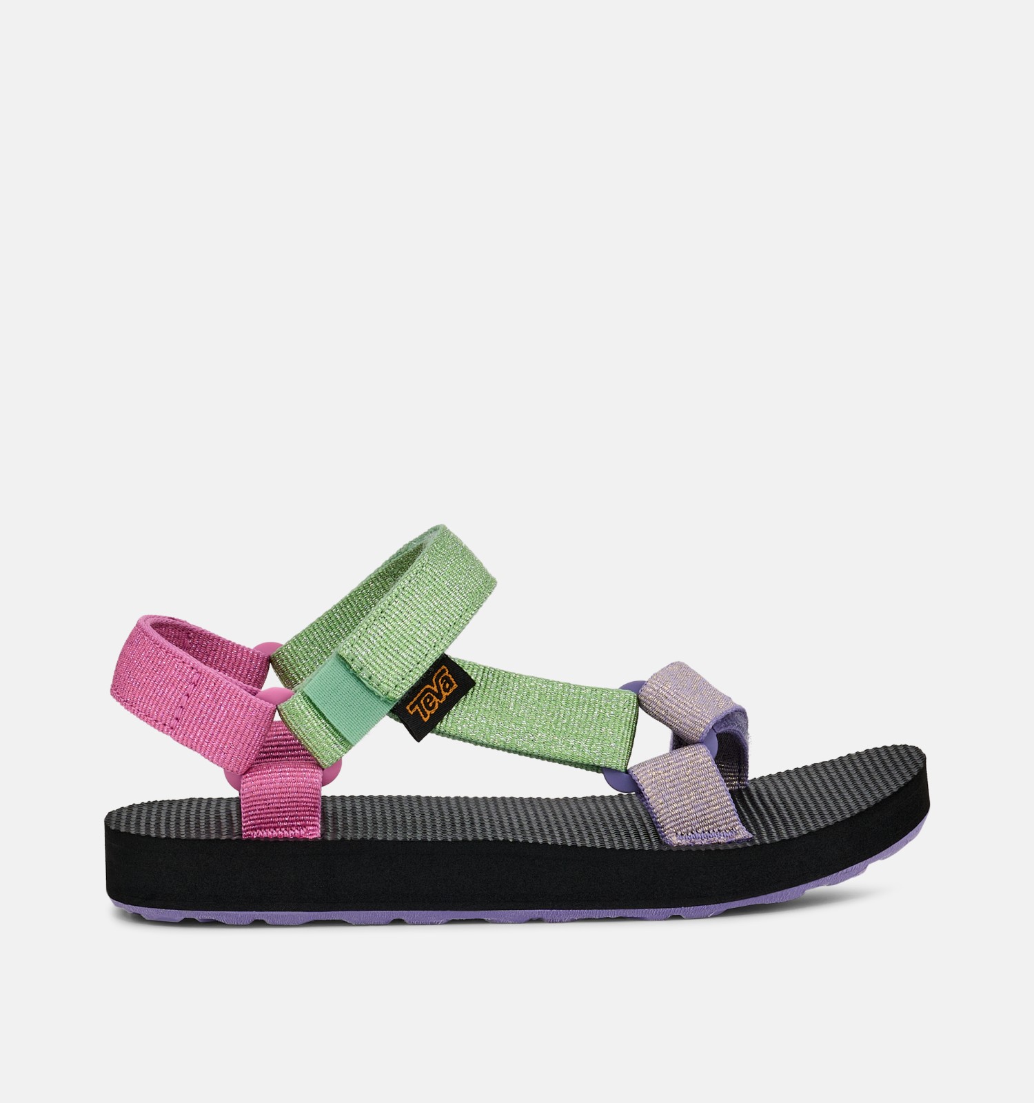 Teva Original Universal Metallic Groene/Roze Sandalen