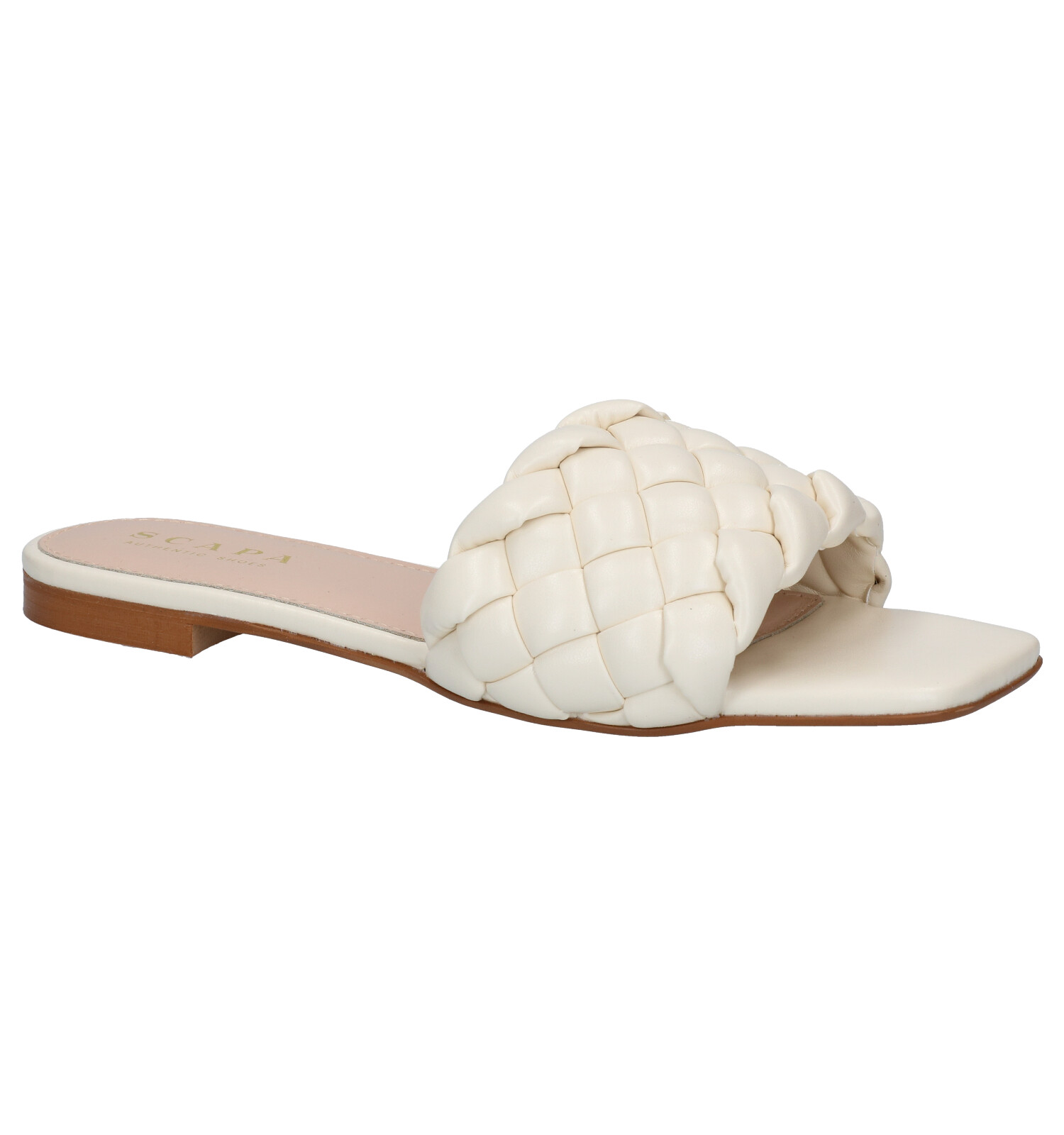Scapa Ecru Muiltjes Dames Slippers Online op TORFS.BE