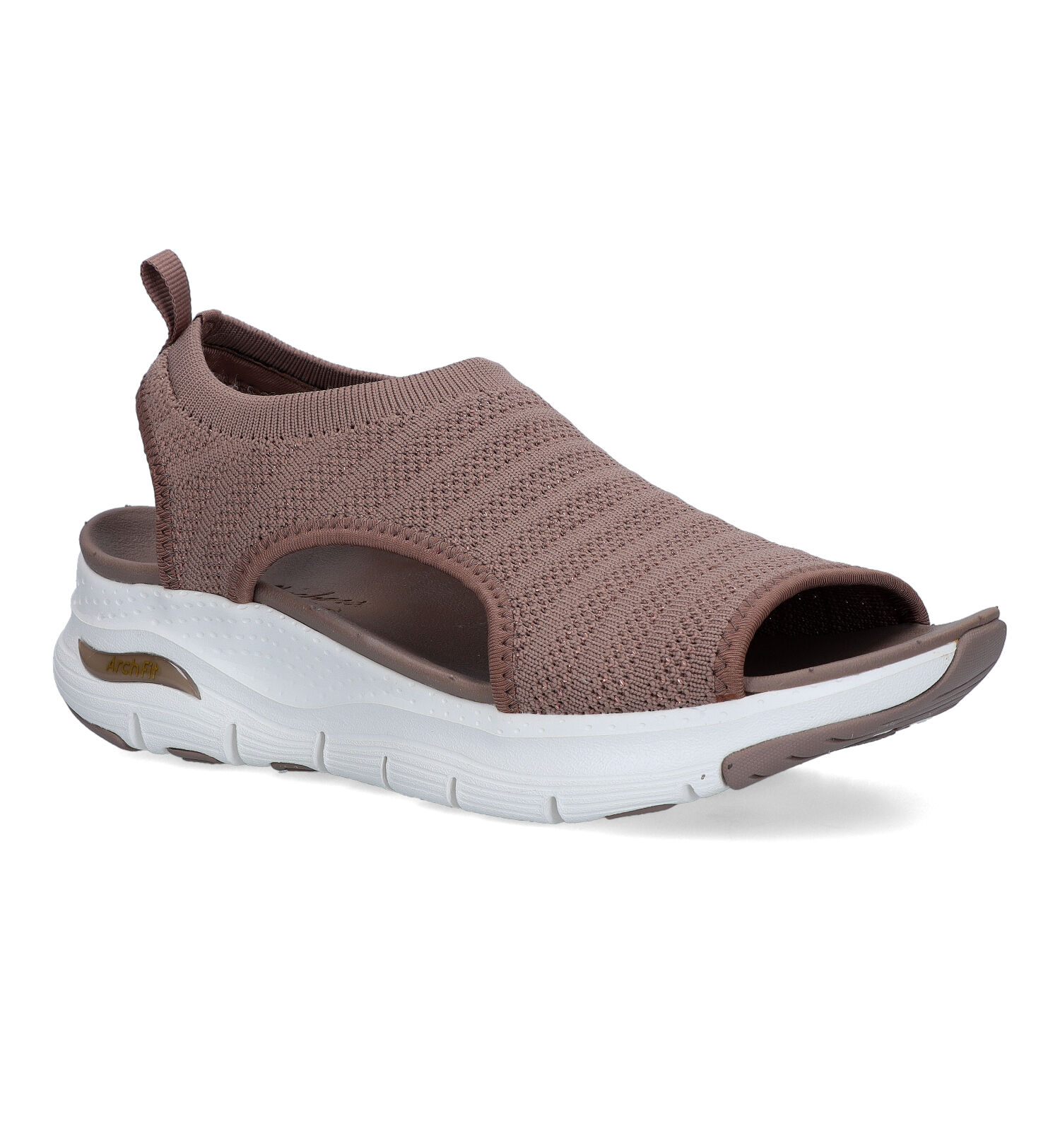 Andere plaatsen Feodaal motief Skechers Arch Fit Bruine Sandalen | Dames Sandalen