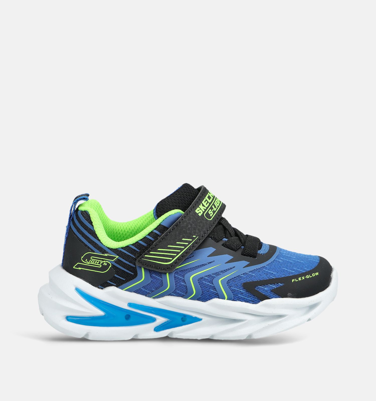 Skechers Flex Glow Ultra Baskets basses en Bleu/Fluo