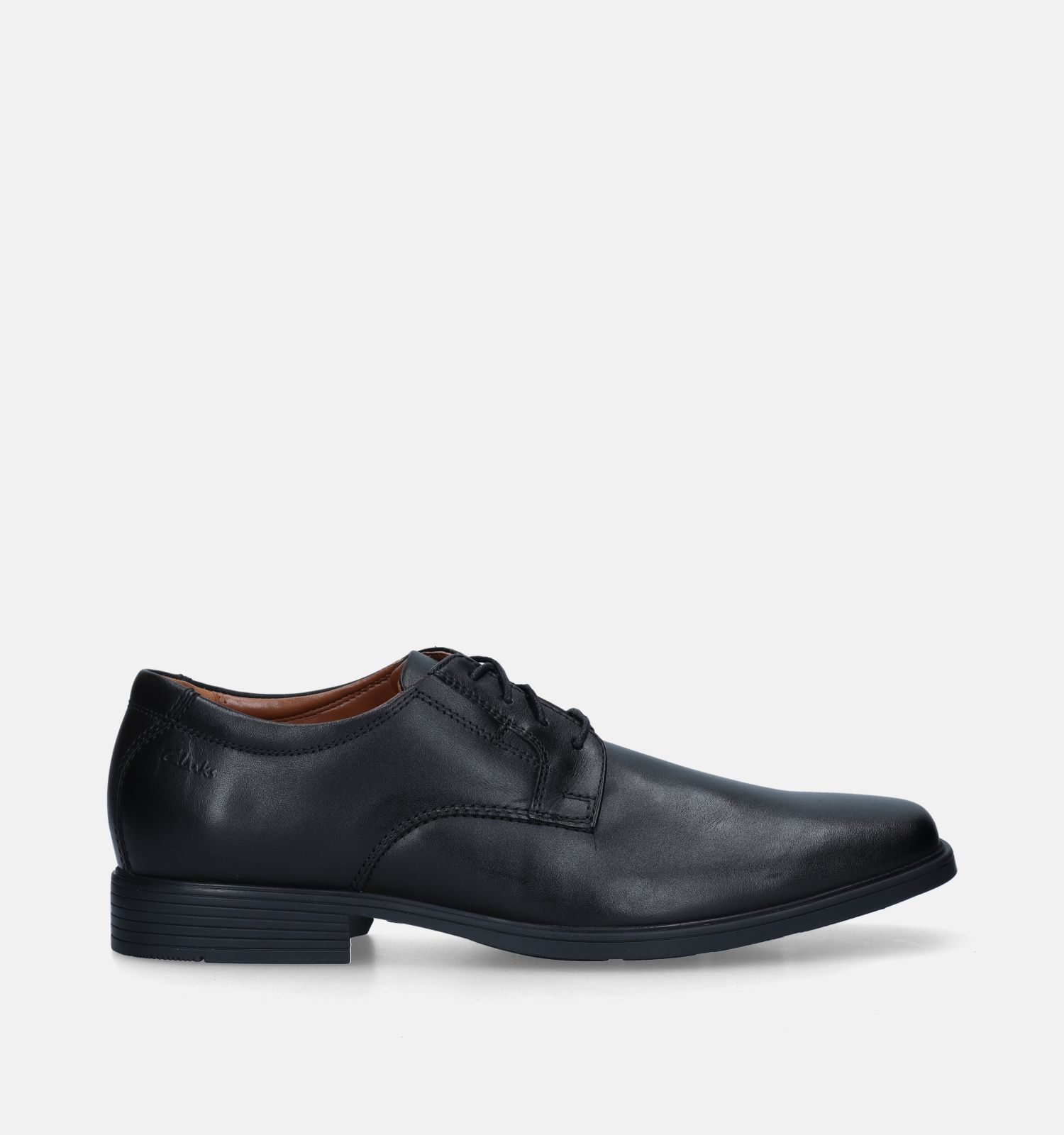 Clarks Tilden Plain Zwarte Schoenen | Geklede schoenen