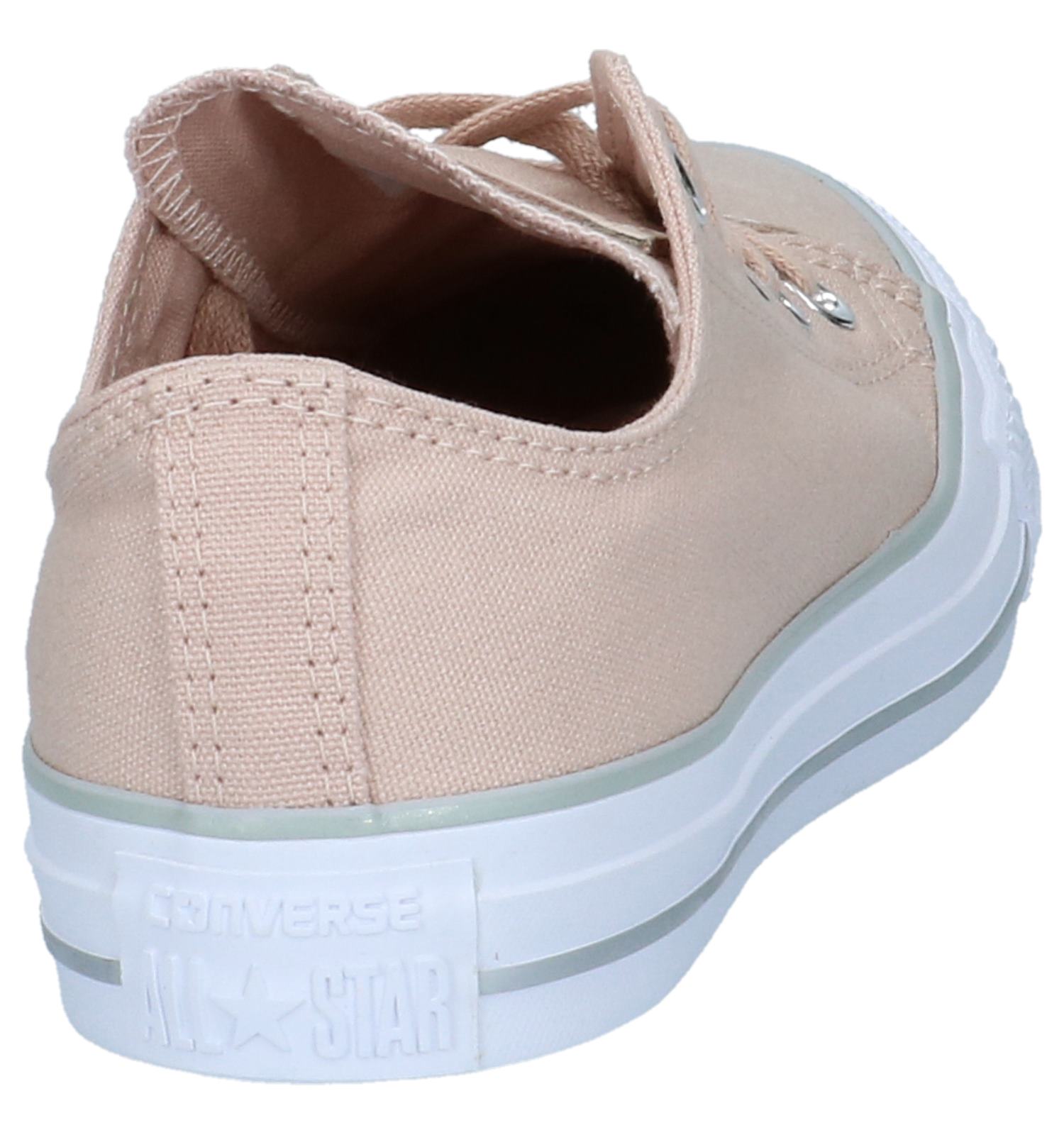 converse basse rose clair