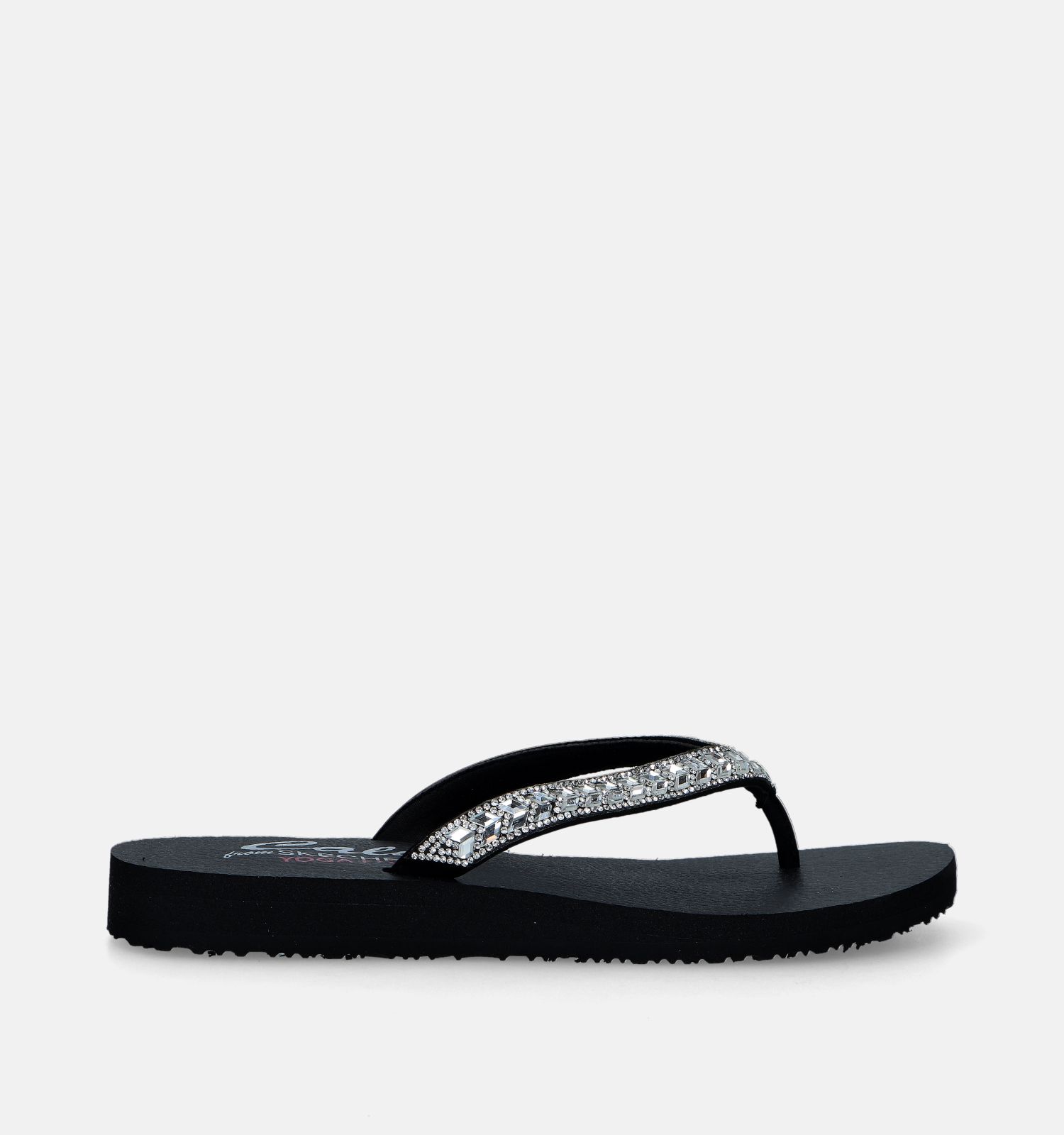 Skechers dames slippers zwart hotsell