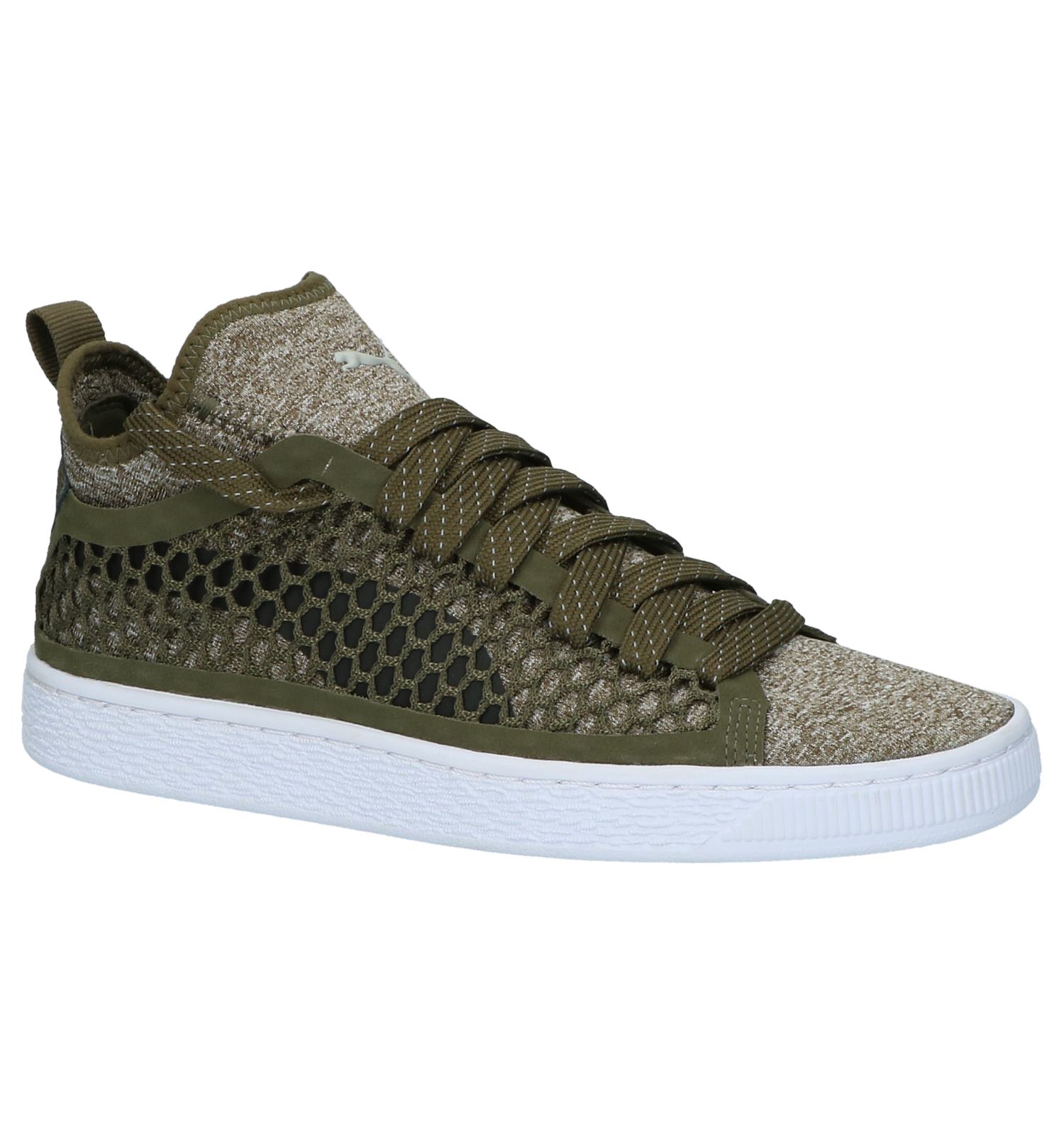 puma suede kaki
