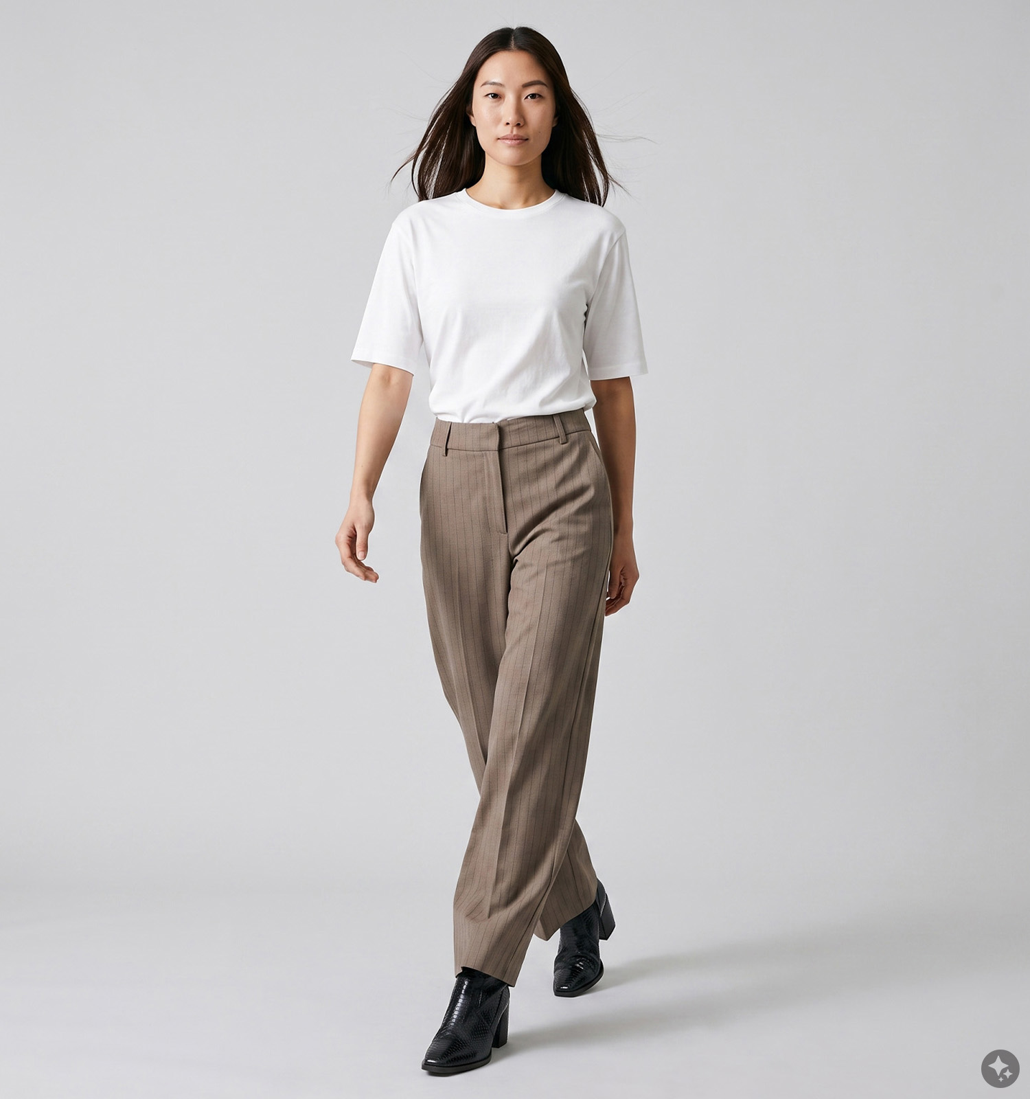 Vero Moda Norasia Pantalon classique en Beige foncé