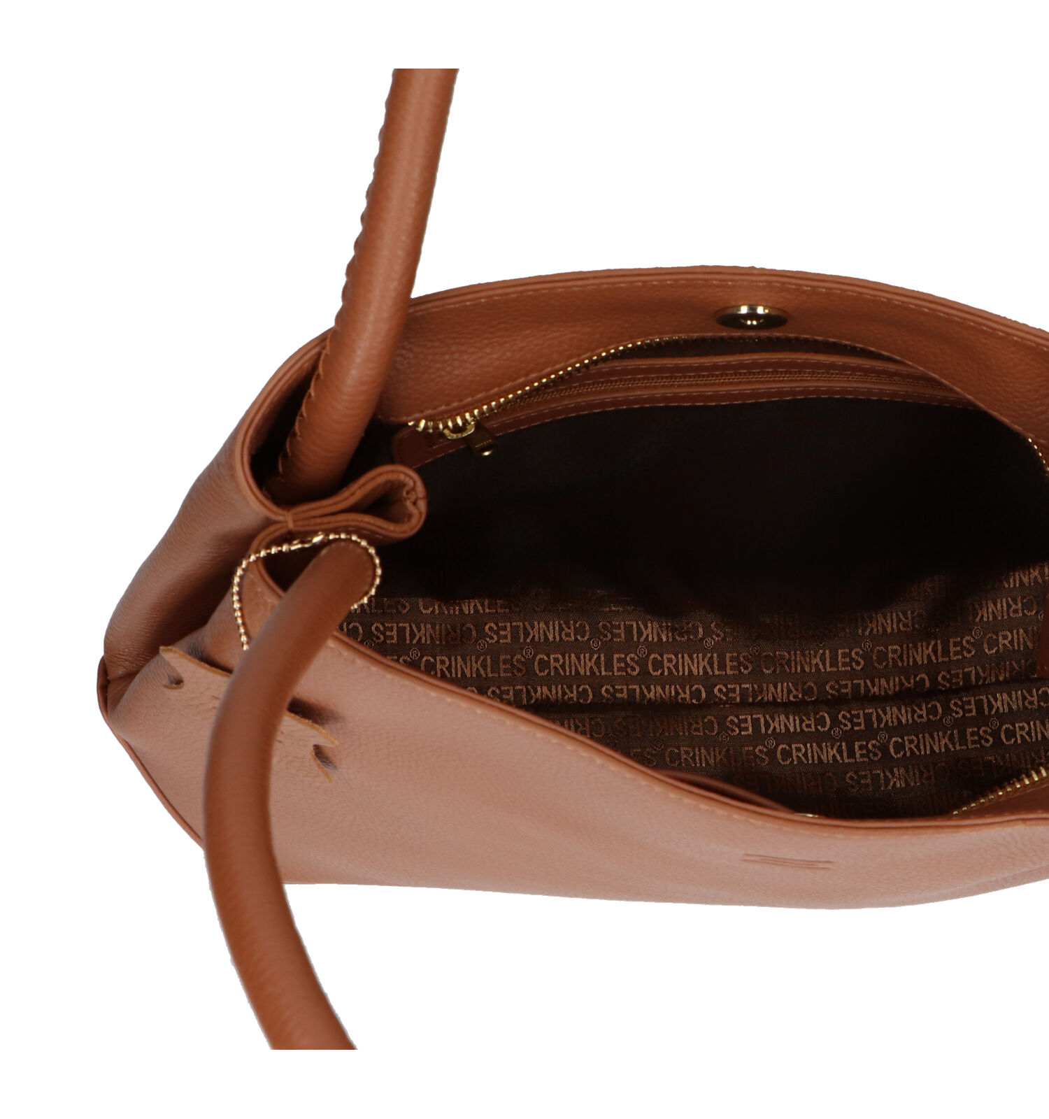 Vergissing regisseur barricade Crinkles Cognac Schoudertas | Dames Schoudertassen