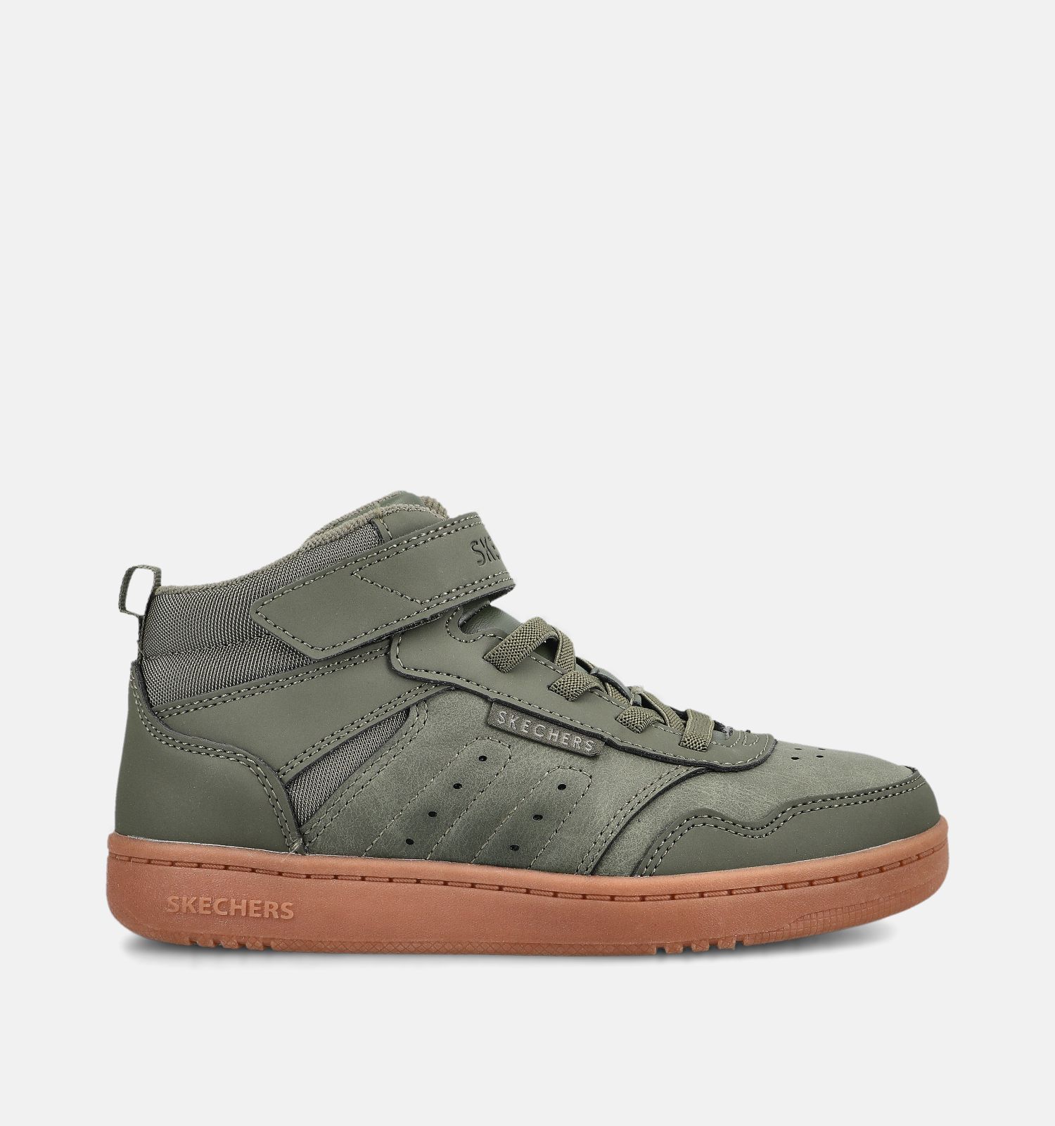 Skechers Quick Street Kakigroene Sneakers