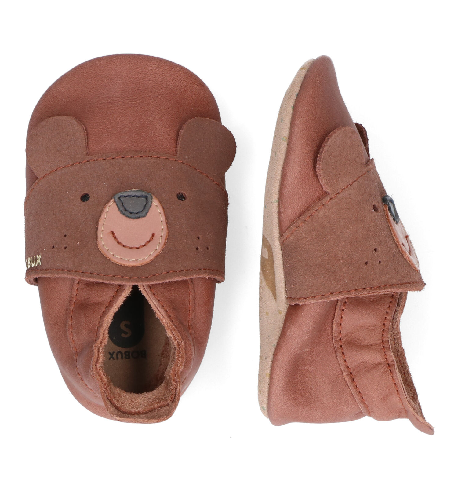 Bobux Papa Bear Chaussons pour bébé en Marron