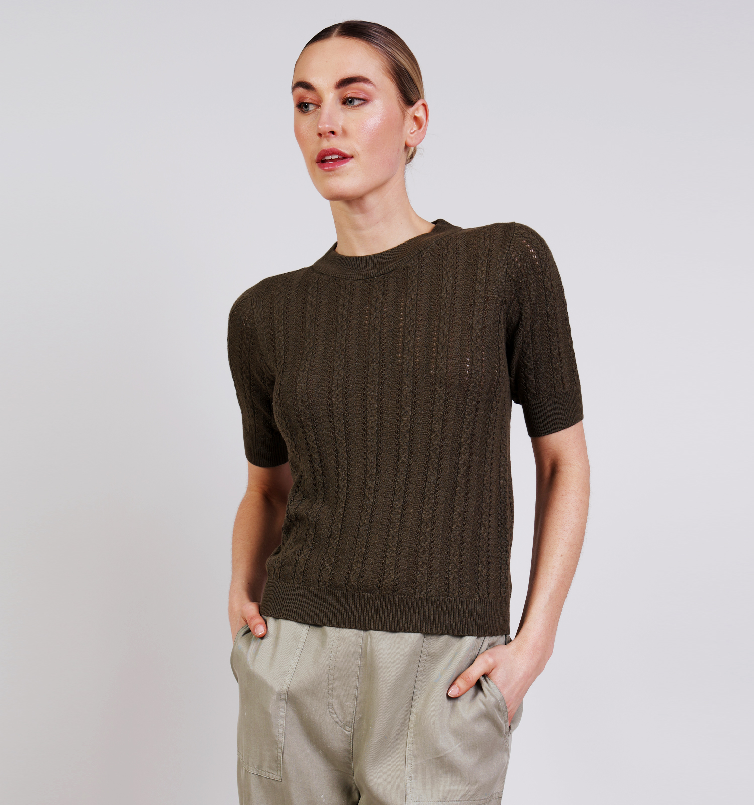 Vero Moda Morena Donkergroene Trui