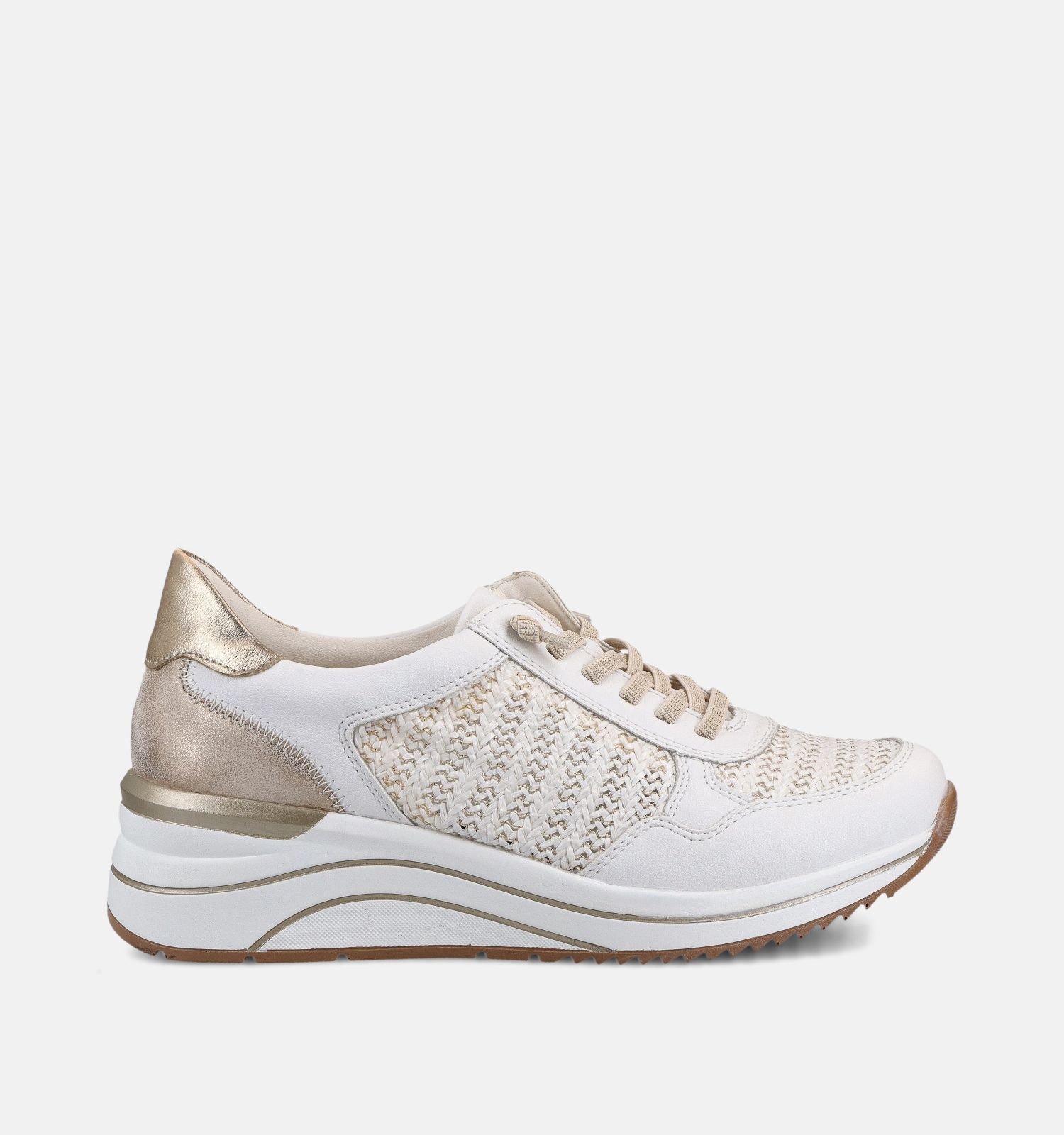 Remonte Witte/Gouden Sneakers