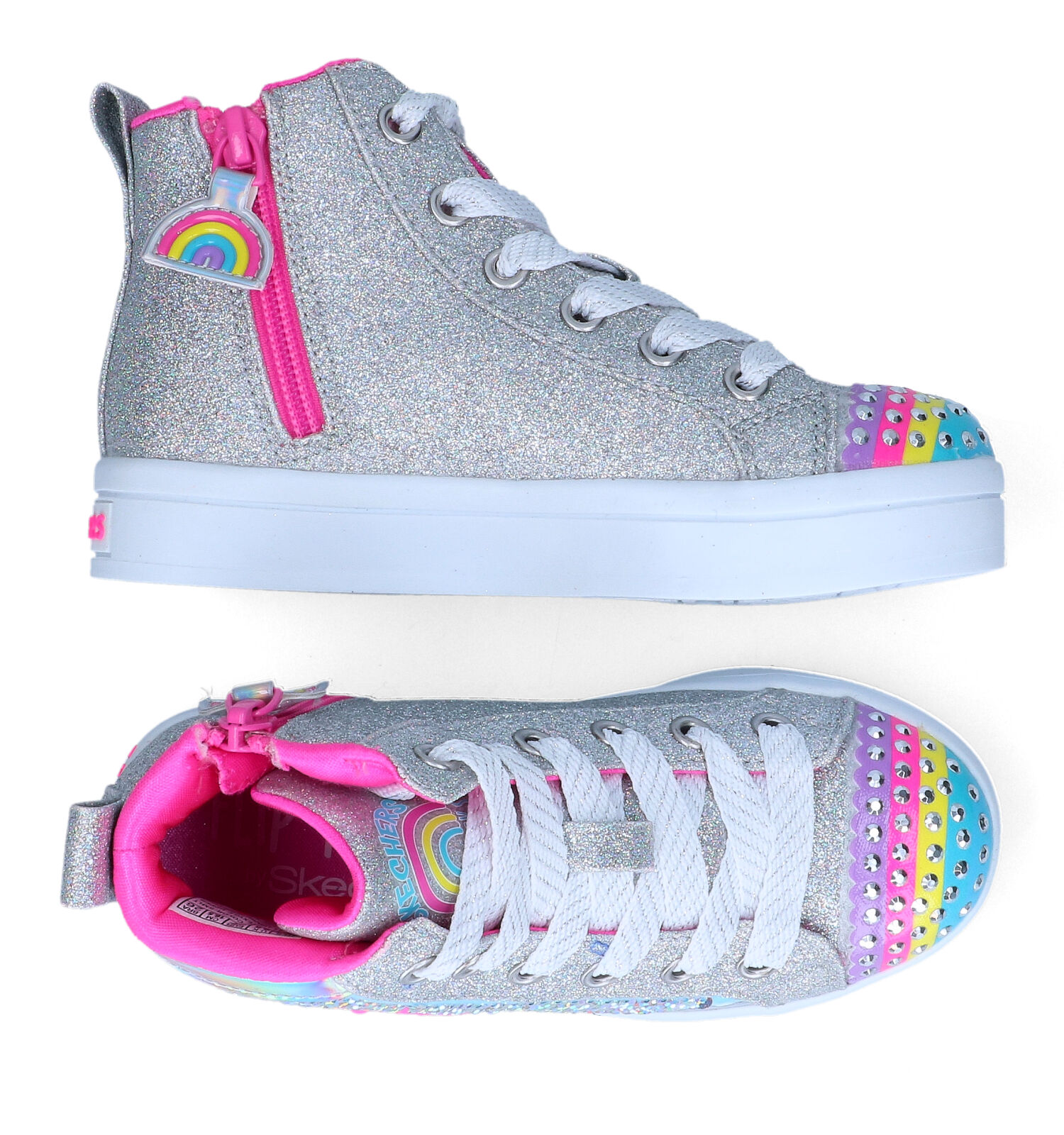 Skechers Baskets montantes en Argent Filles Baskets en ligne