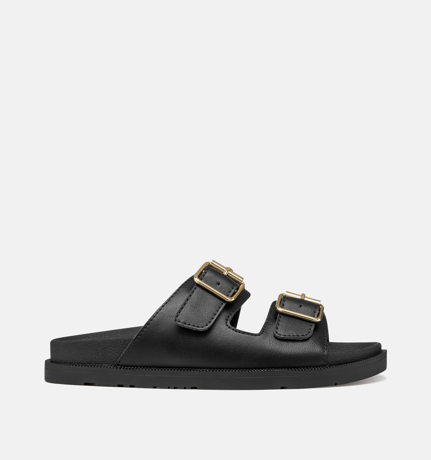 Geox J Foammentera Zwarte Slippers